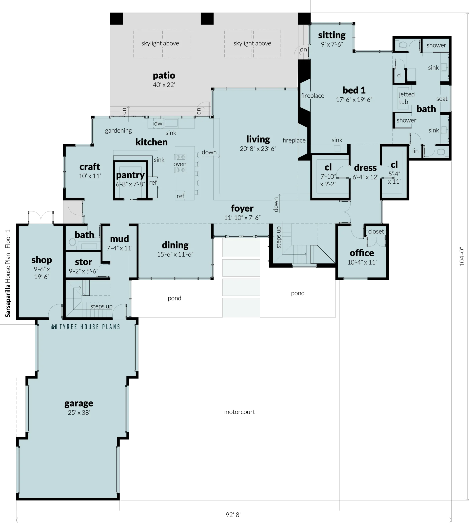 Floor 1 - Sarsaparilla by Tyree House Plans