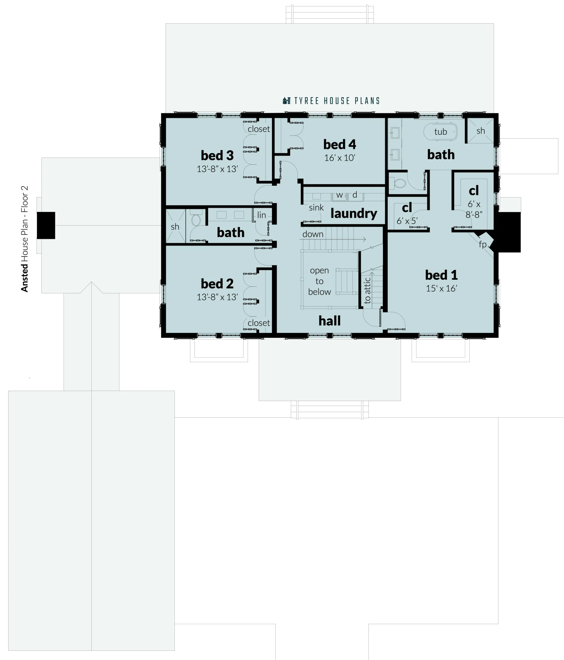 Floor 2 - Ansted by Tyree House Plans