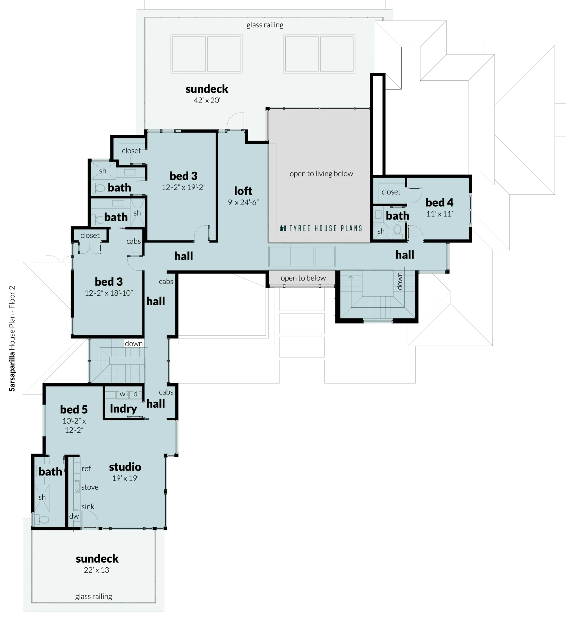 Floor 2 - Sarsaparilla by Tyree House Plans