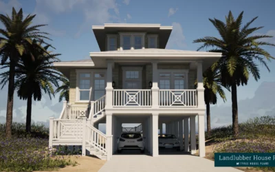 Landlubber. The Outer Banks Beach House Plan with Luxury Master Suite.