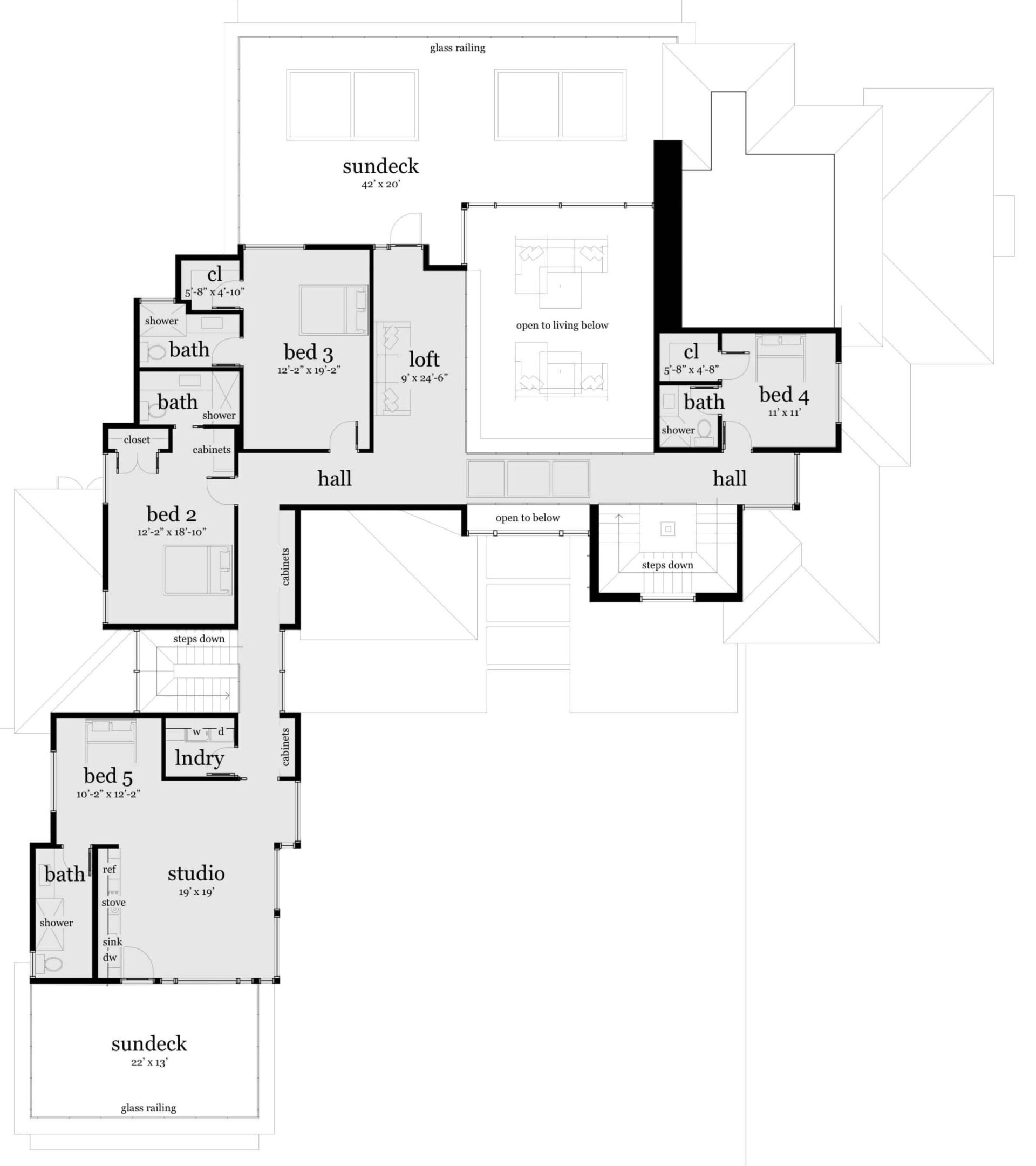 Floor 2. Sarsaparilla by Tyree House Plans.