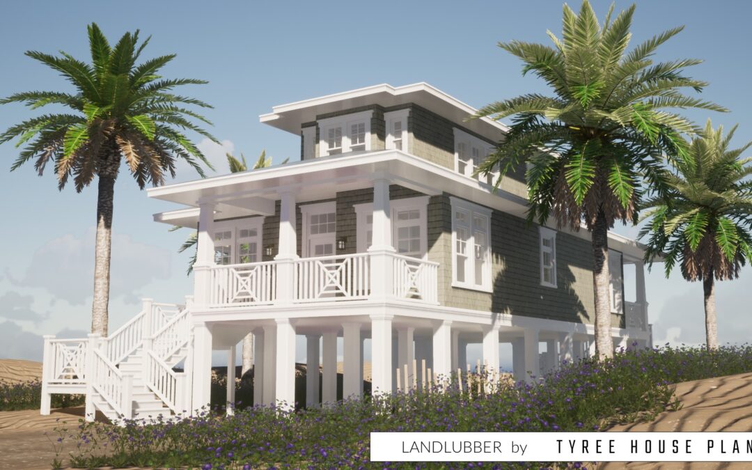 Landlubber. The Classic Three Bed Outer Banks Beach House Plan.
