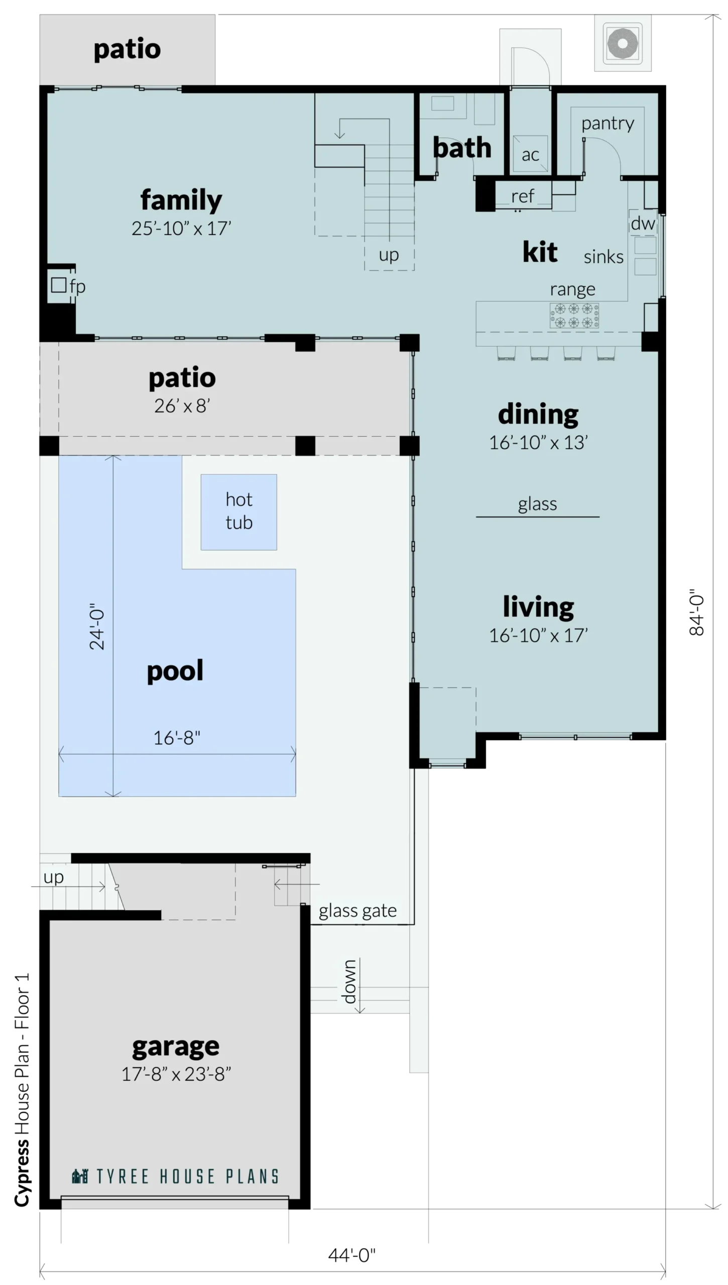 Floor 1 - Cypress by Tyree House Plans