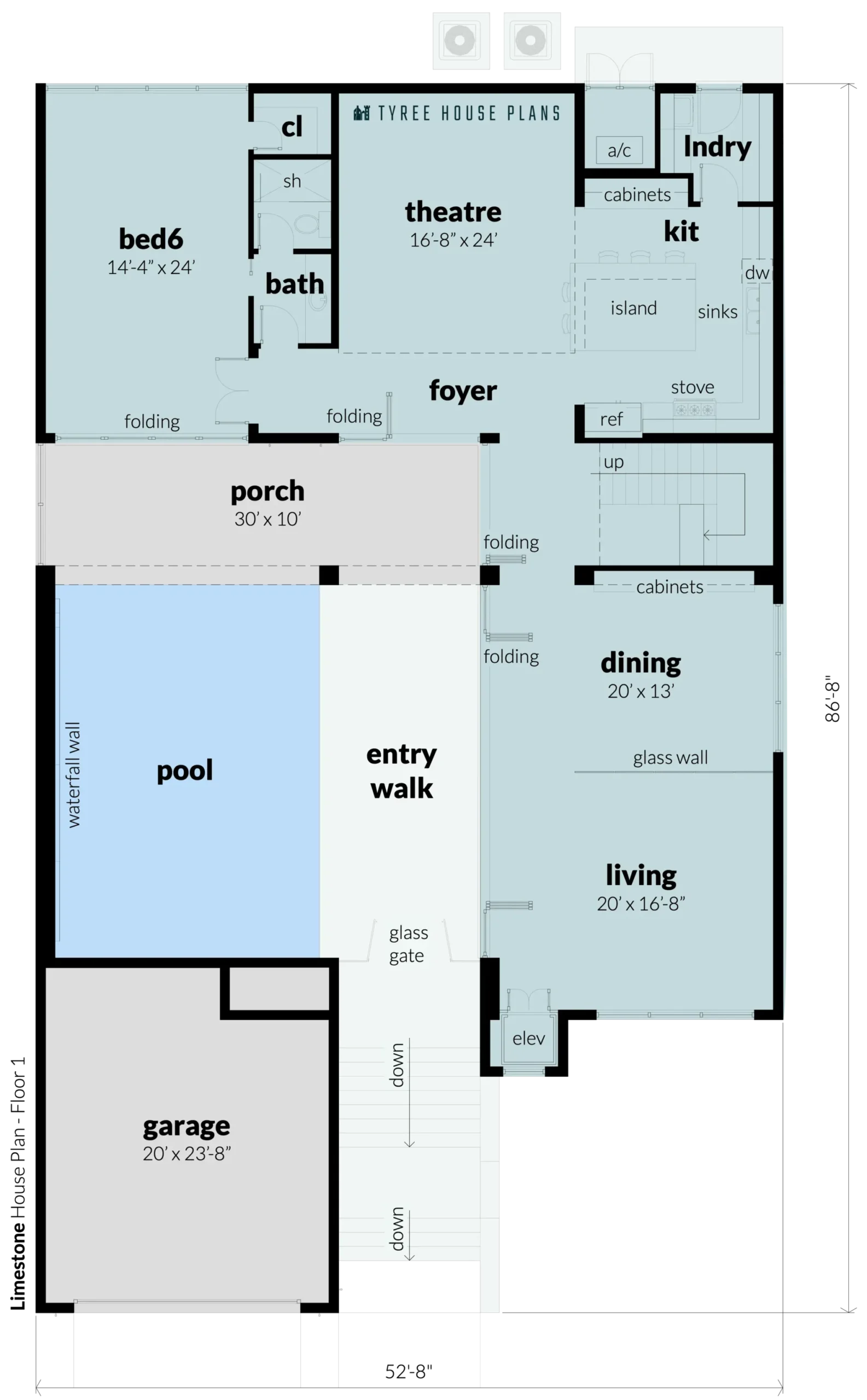 Floor 1 - Limestone by Tyree House Plans