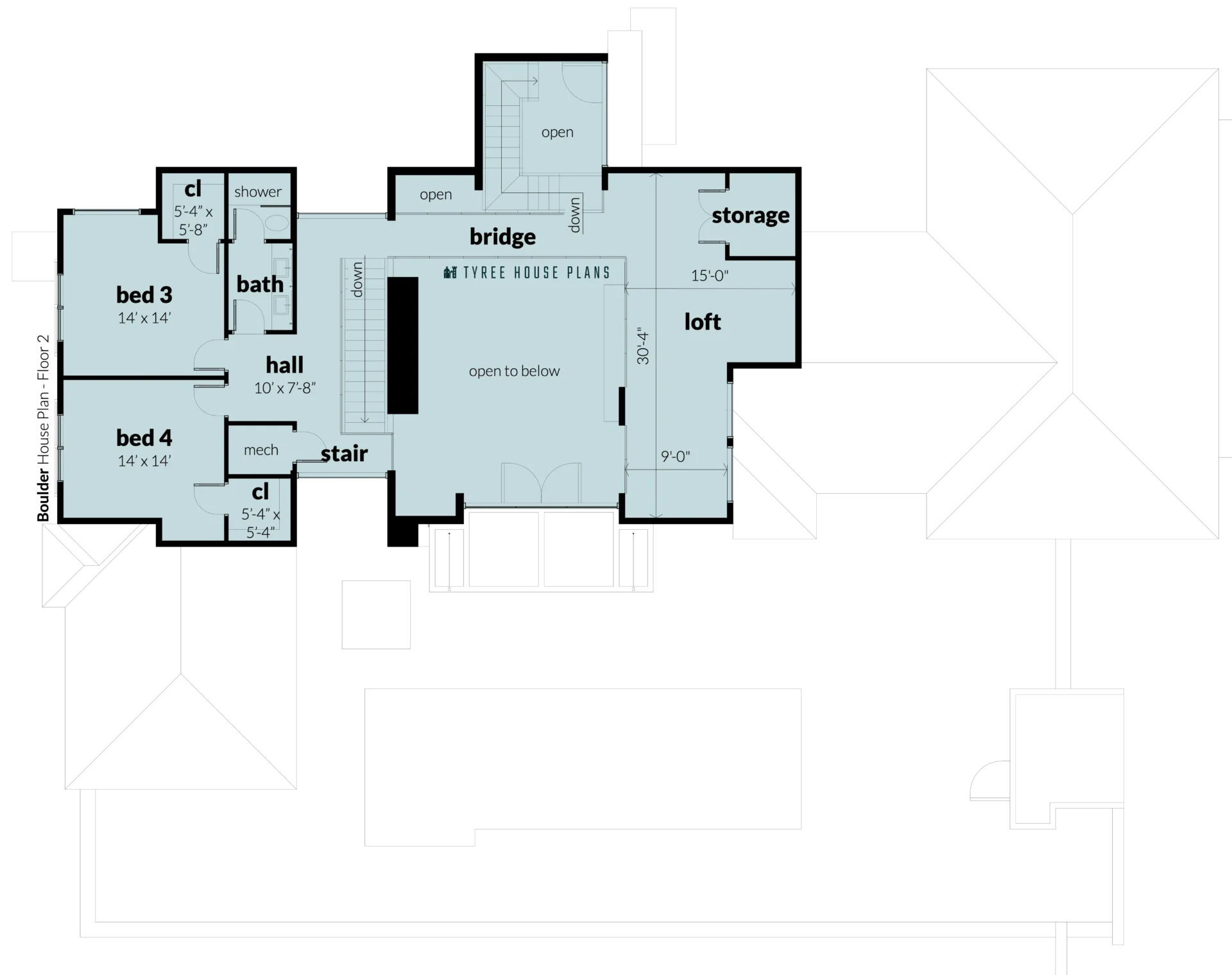 Floor 2 - Boulder by Tyree House Plans