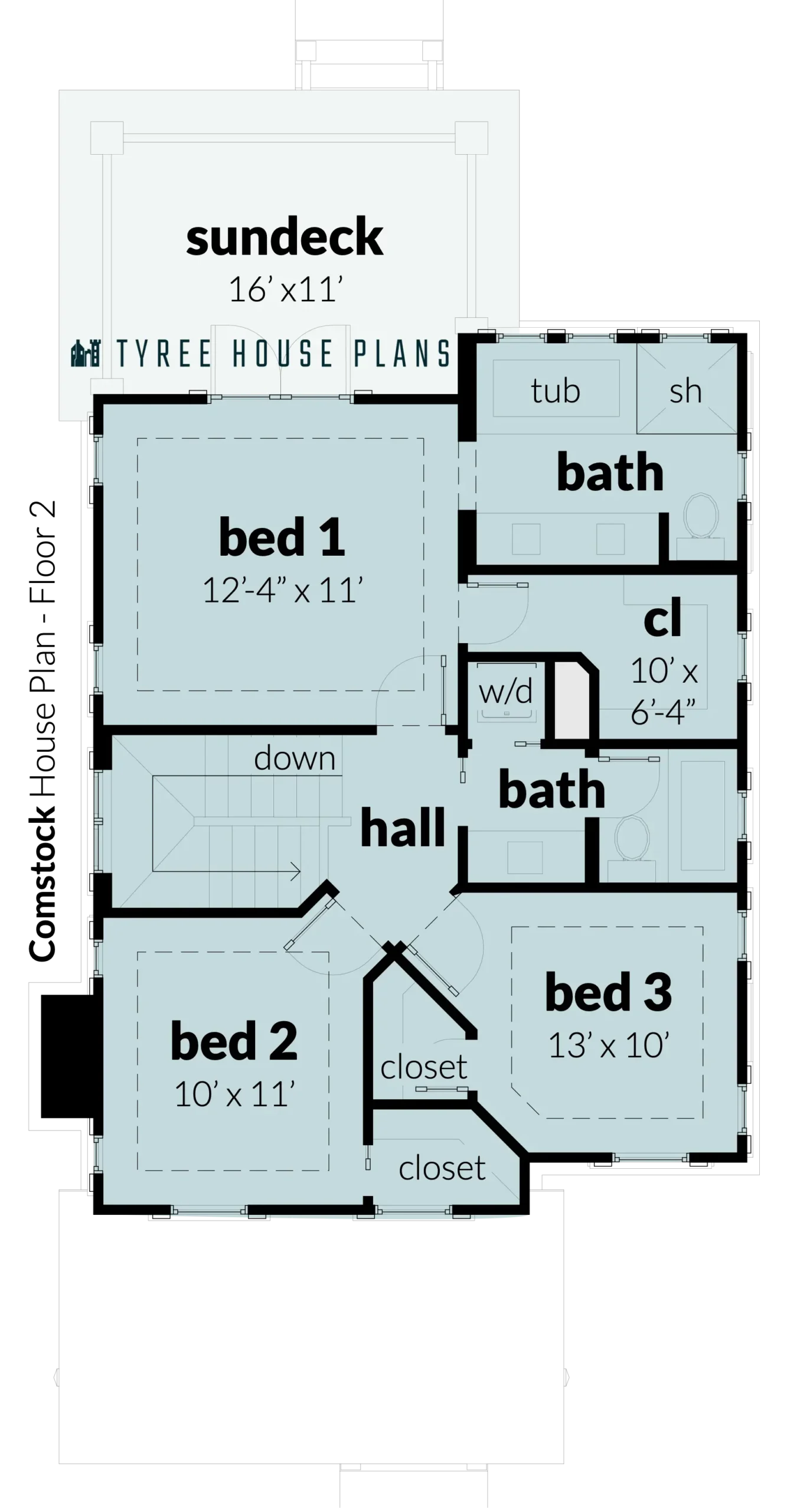 Floor 2 - Comstock by Tyree House Plans