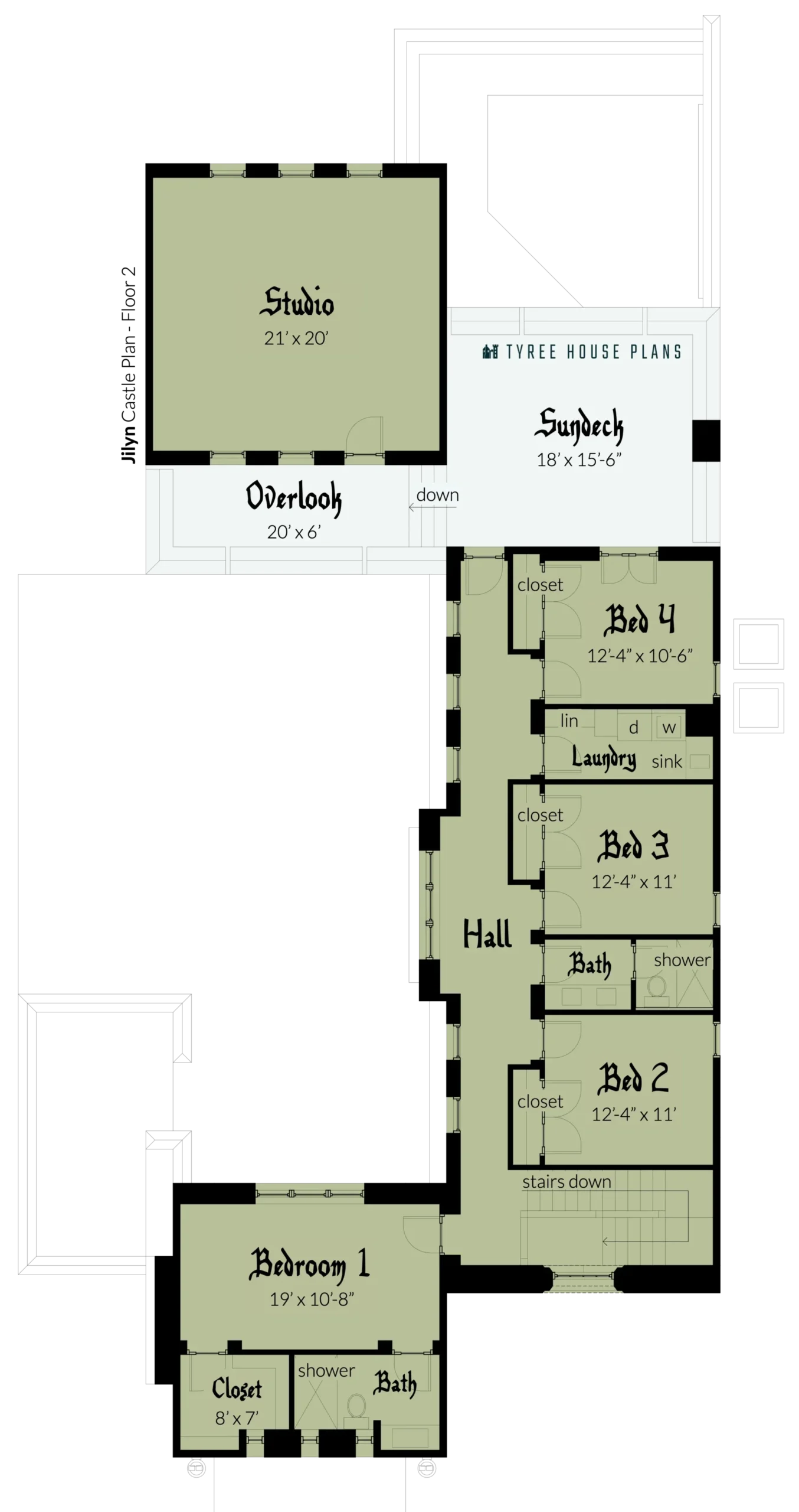 Floor 2 - Jilyn Castle by Tyree House Plans