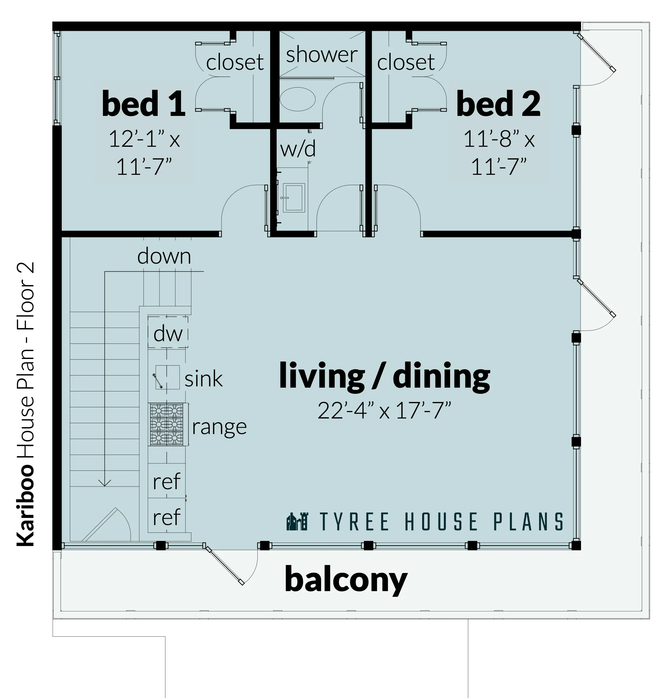 Floor 2 - Kariboo by Tyree House Plans