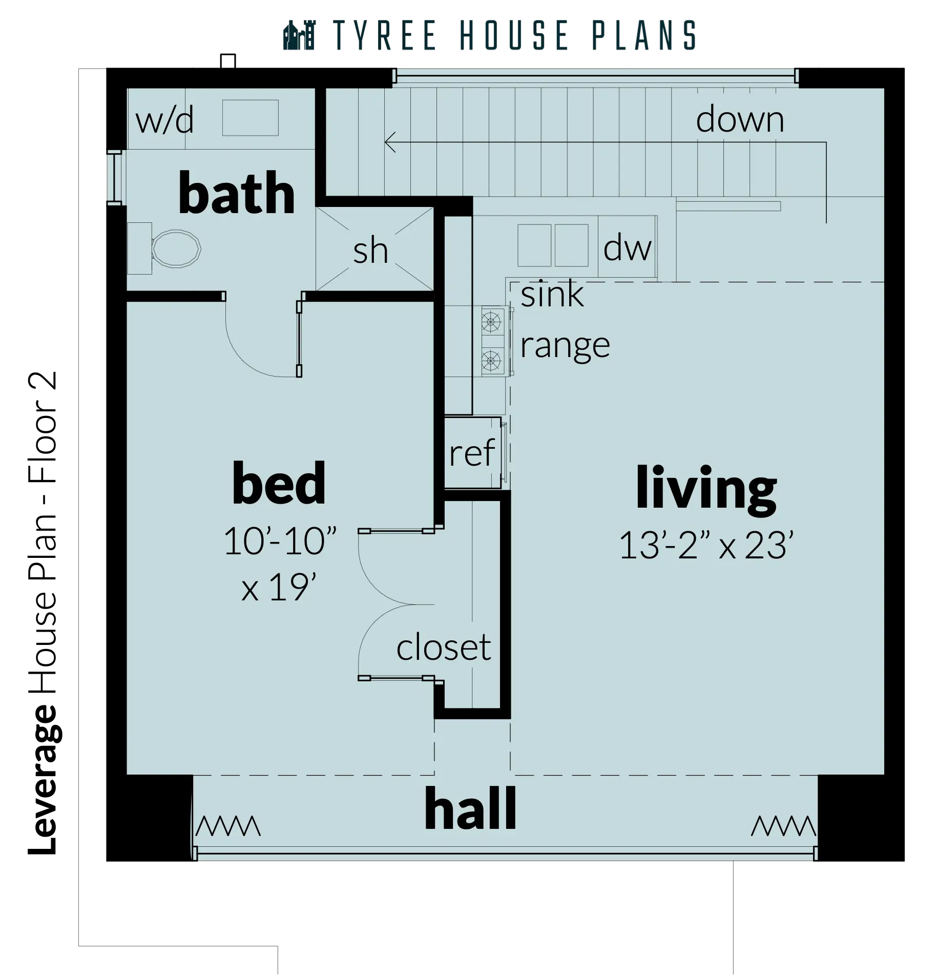Floor 2 - Leverage by Tyree House Plans