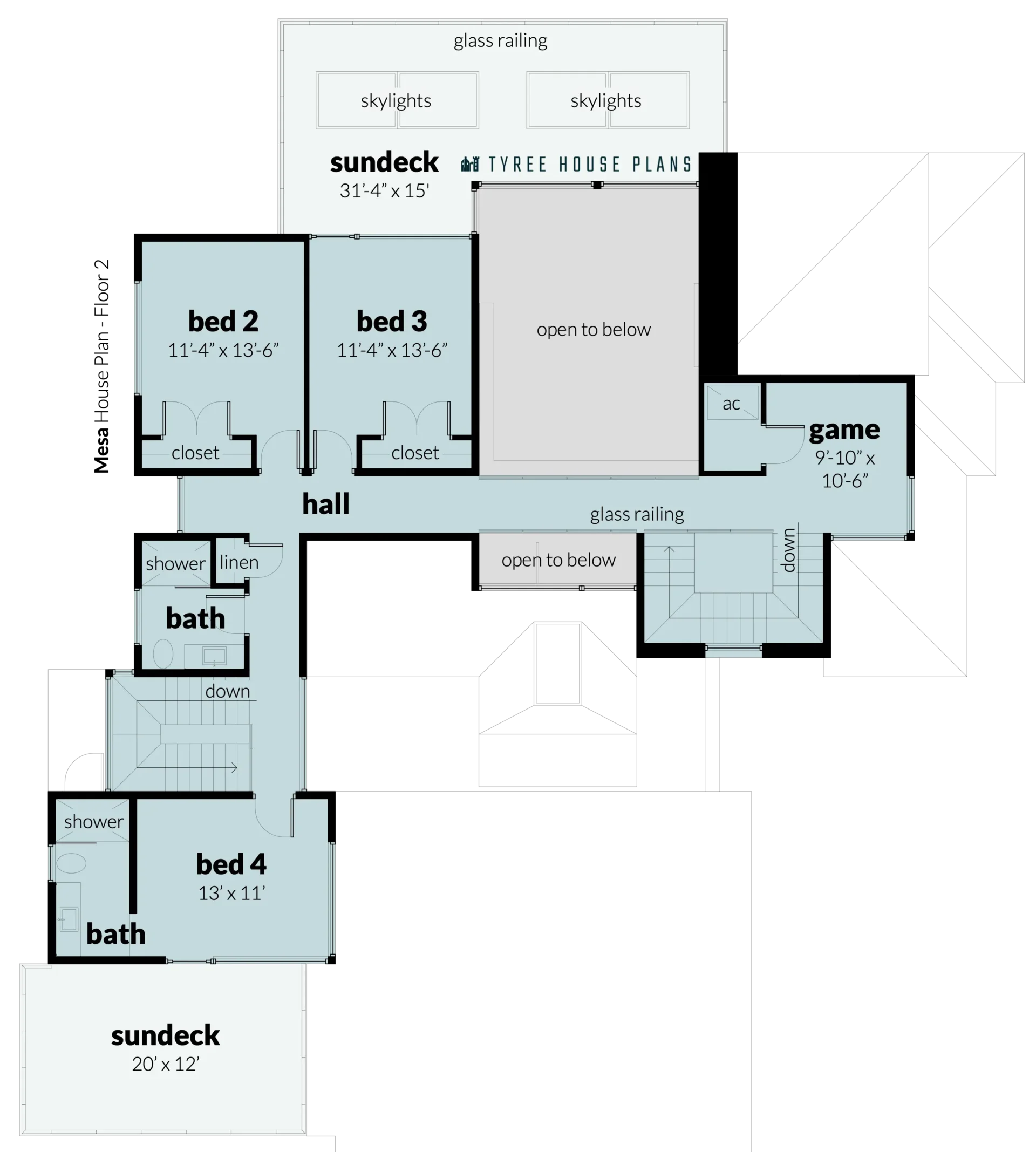 Floor 2 - Mesa by Tyree House Plans