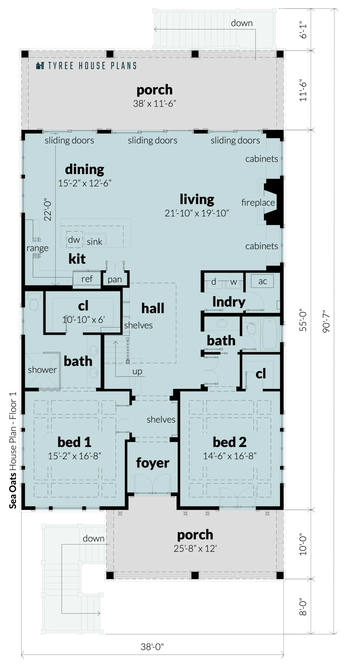 Floor 2 - Sea Oats by Tyree House Plans