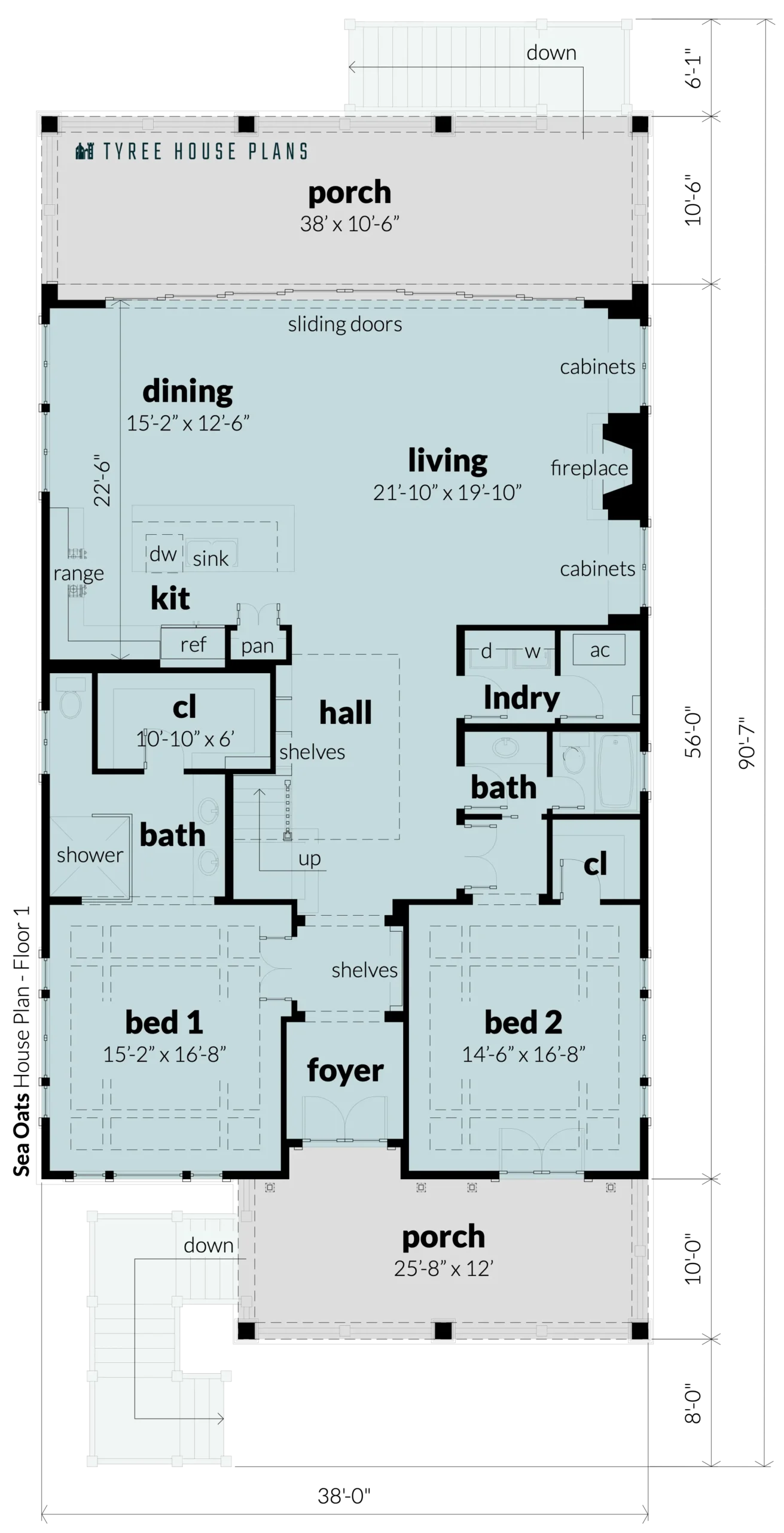 Floor 2 - Sea Oats by Tyree House Plans