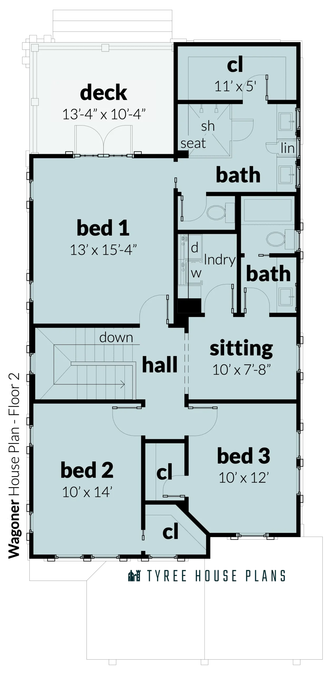 Floor 2 - Wagoner by Tyree House Plans