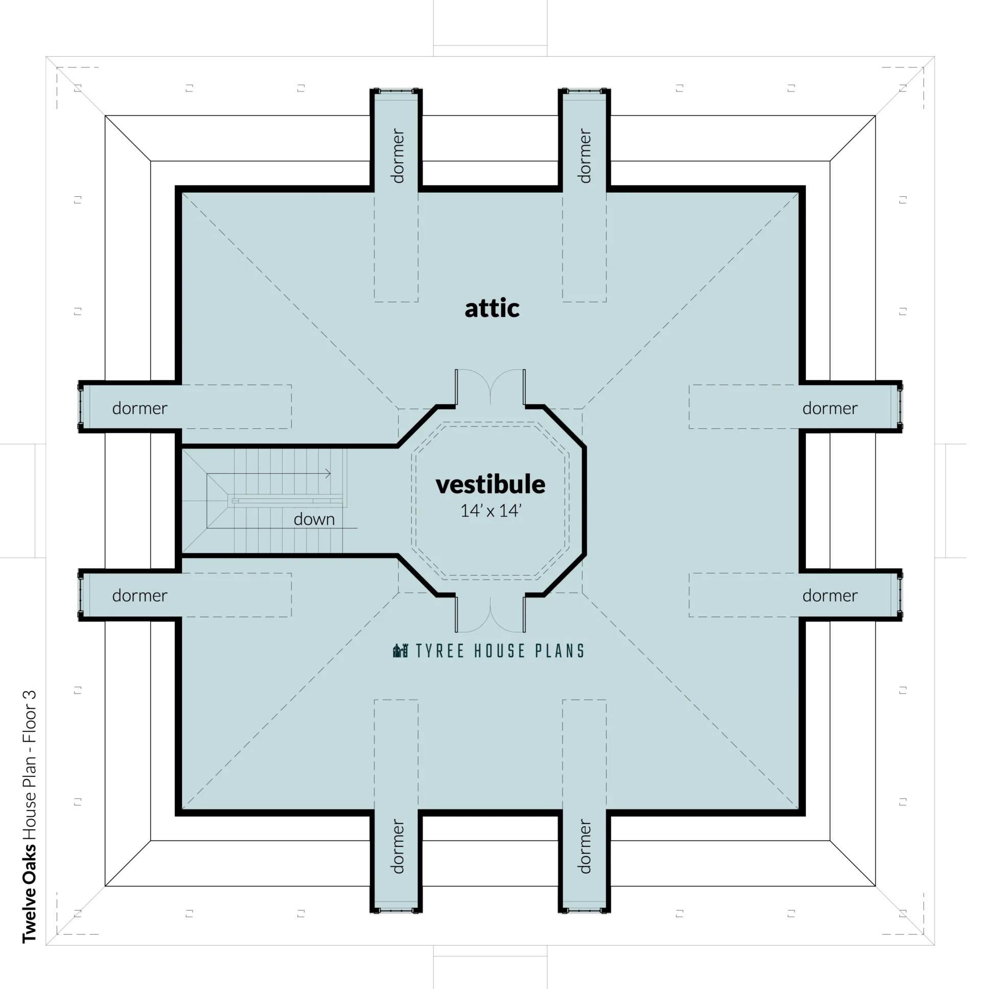Floor 3 - Twelve Oaks by Tyree House Plans