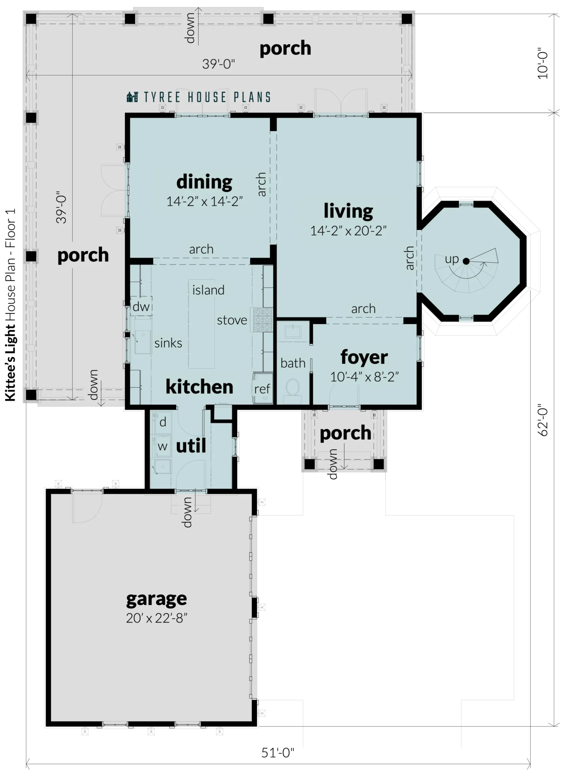 Floor_1 - Kittee's Light by Tyree House Plans