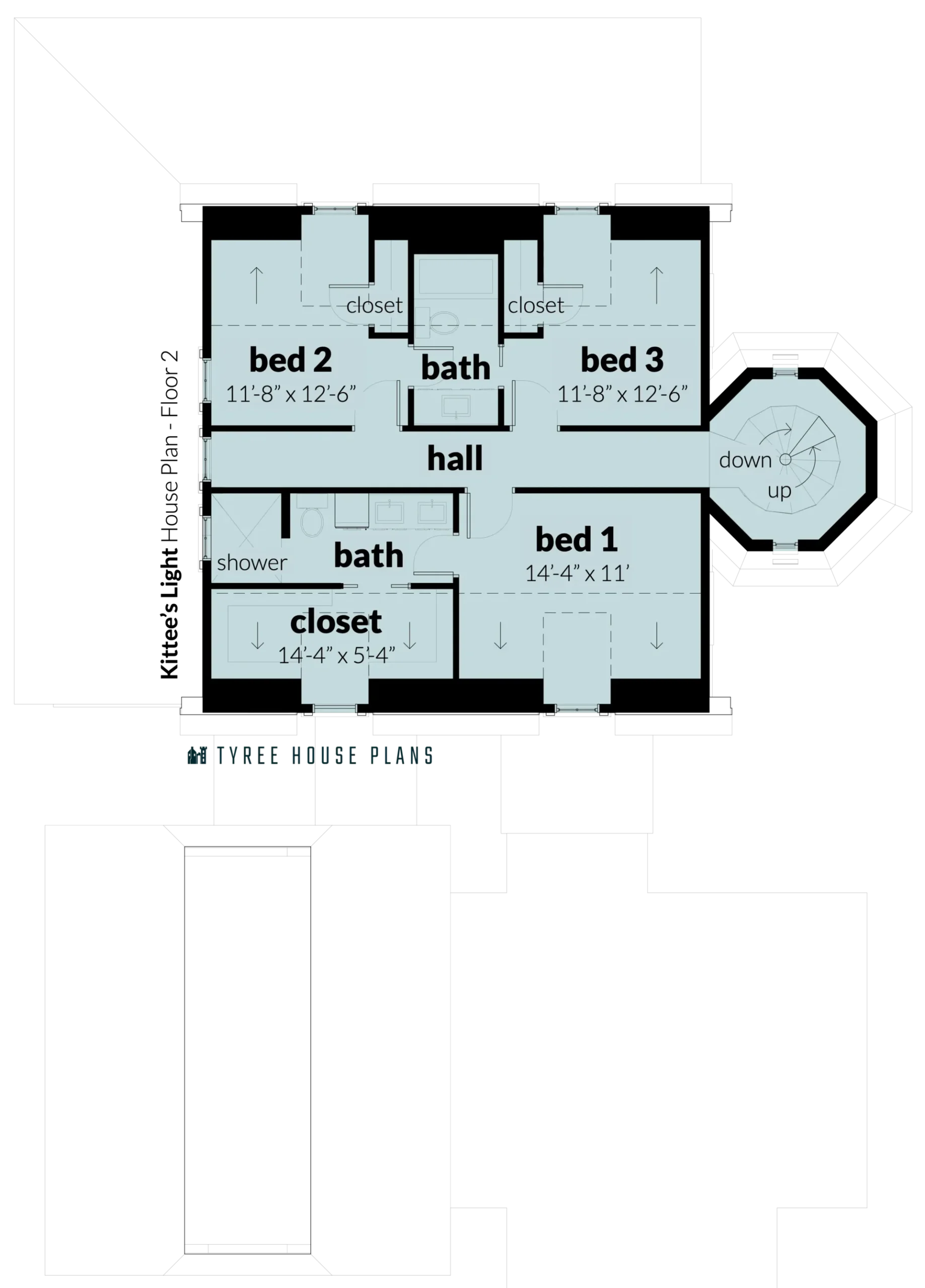 Floor_2 - Kittee's Light by Tyree House Plans