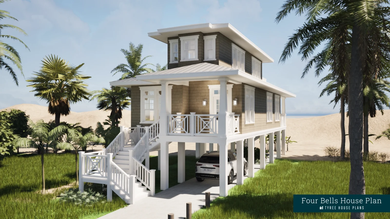 Front - Four Bells by Tyree House Plans
