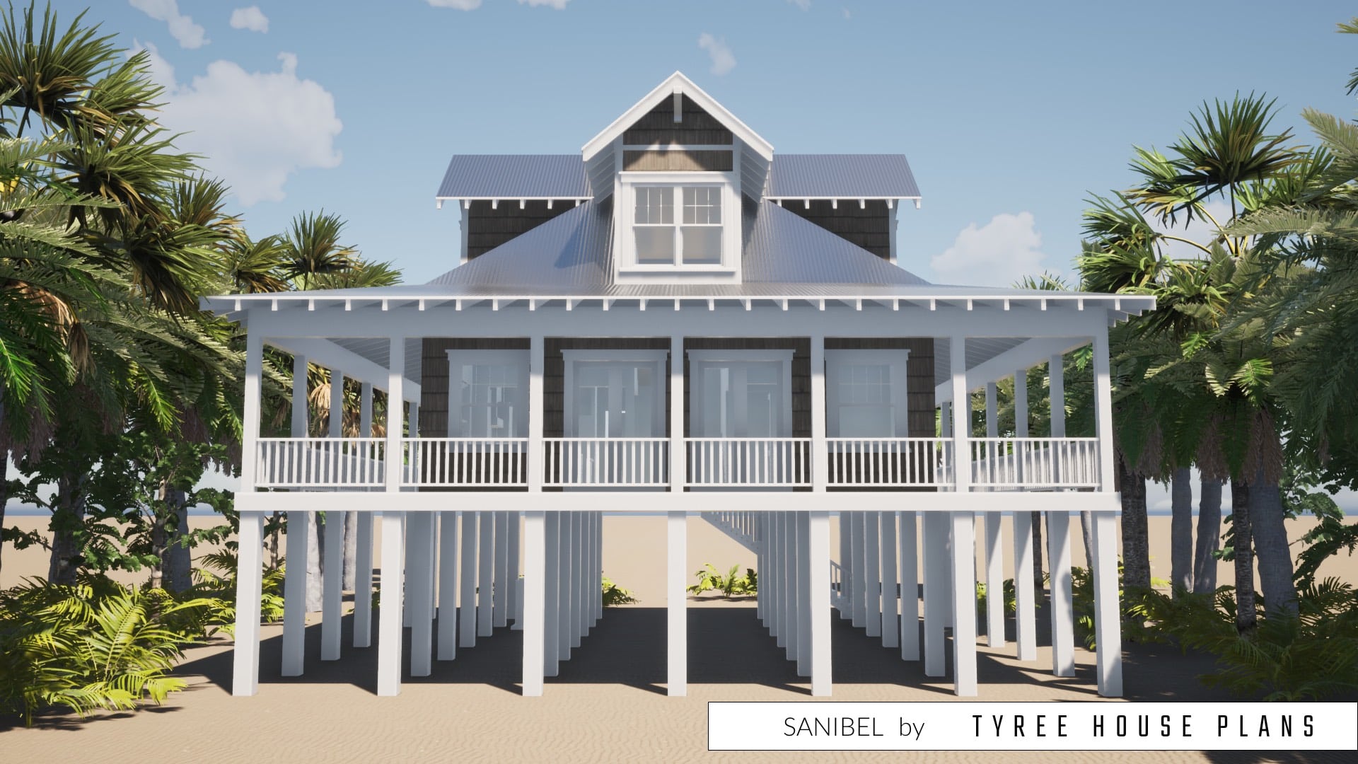 Sanibel House Plan by Tyree House Plans