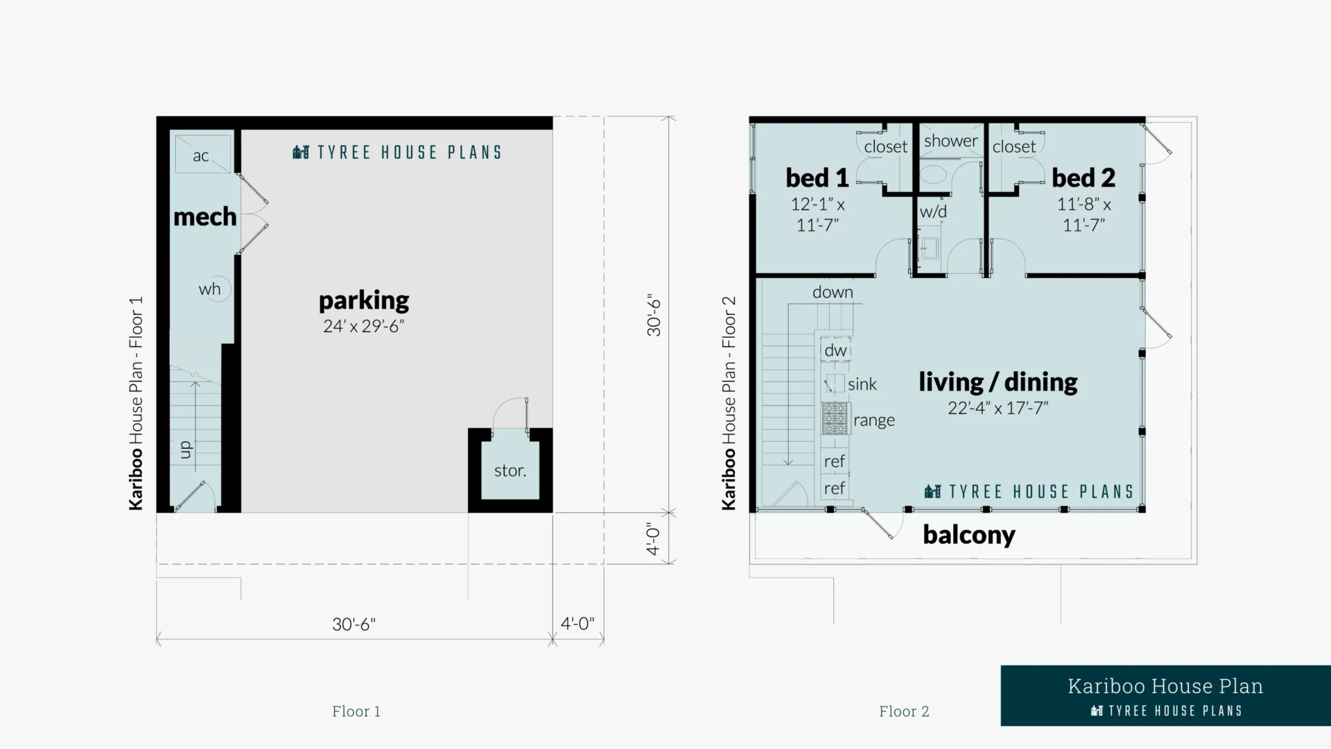 Kariboo House Plan Floor Artwork by Tyree House Plans