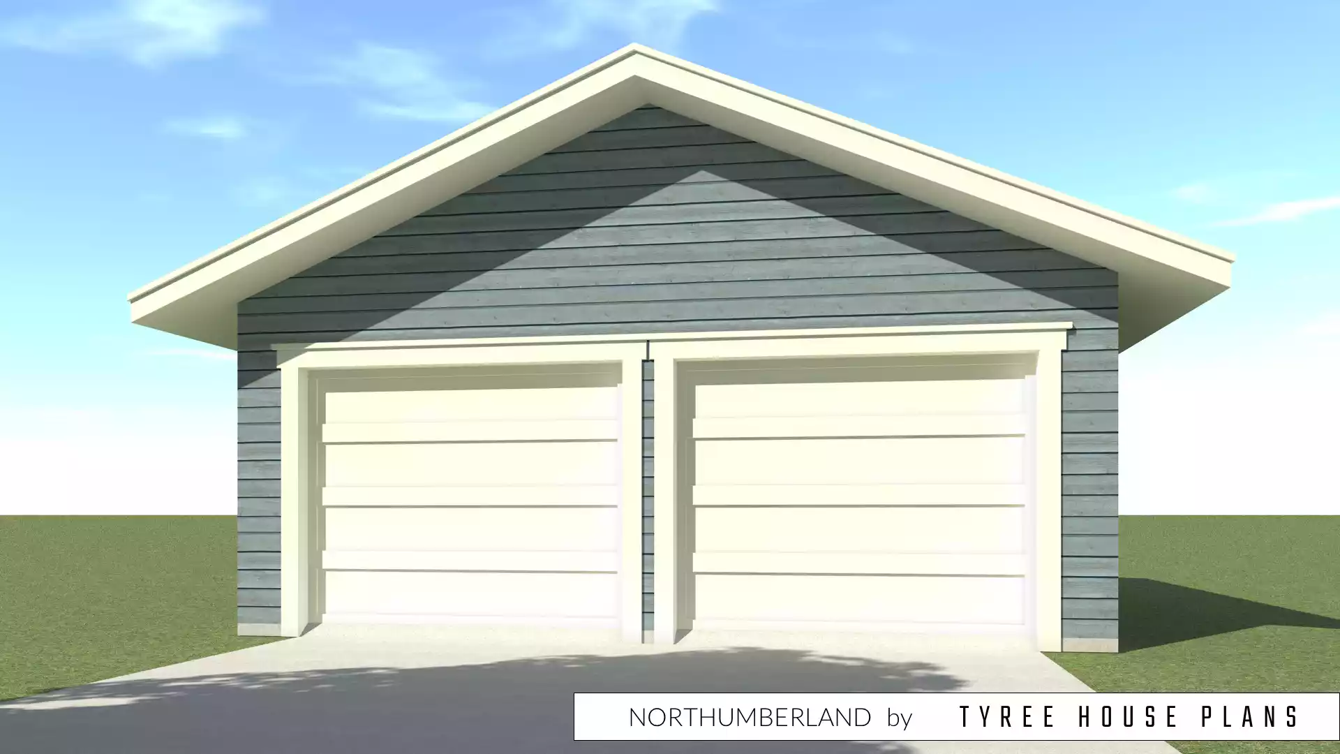 Detached garage. Northumberland by Tyree House Plans.