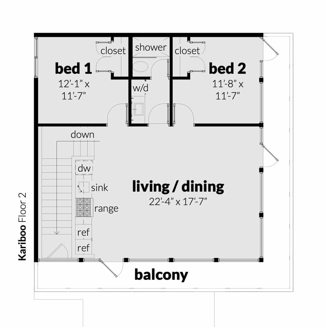 Floor 2 - Kariboo House Plan by Tyree House Plans