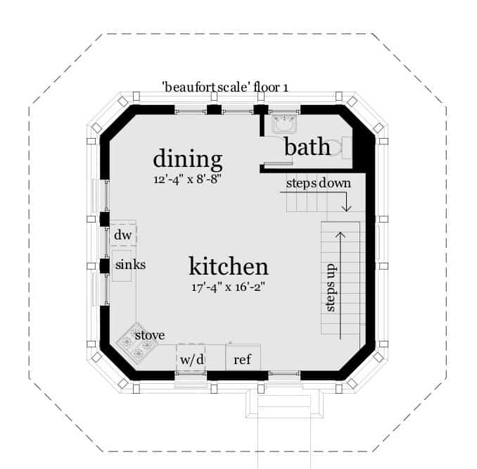 Beaufort Scale House Plan by Tyree House Plans
