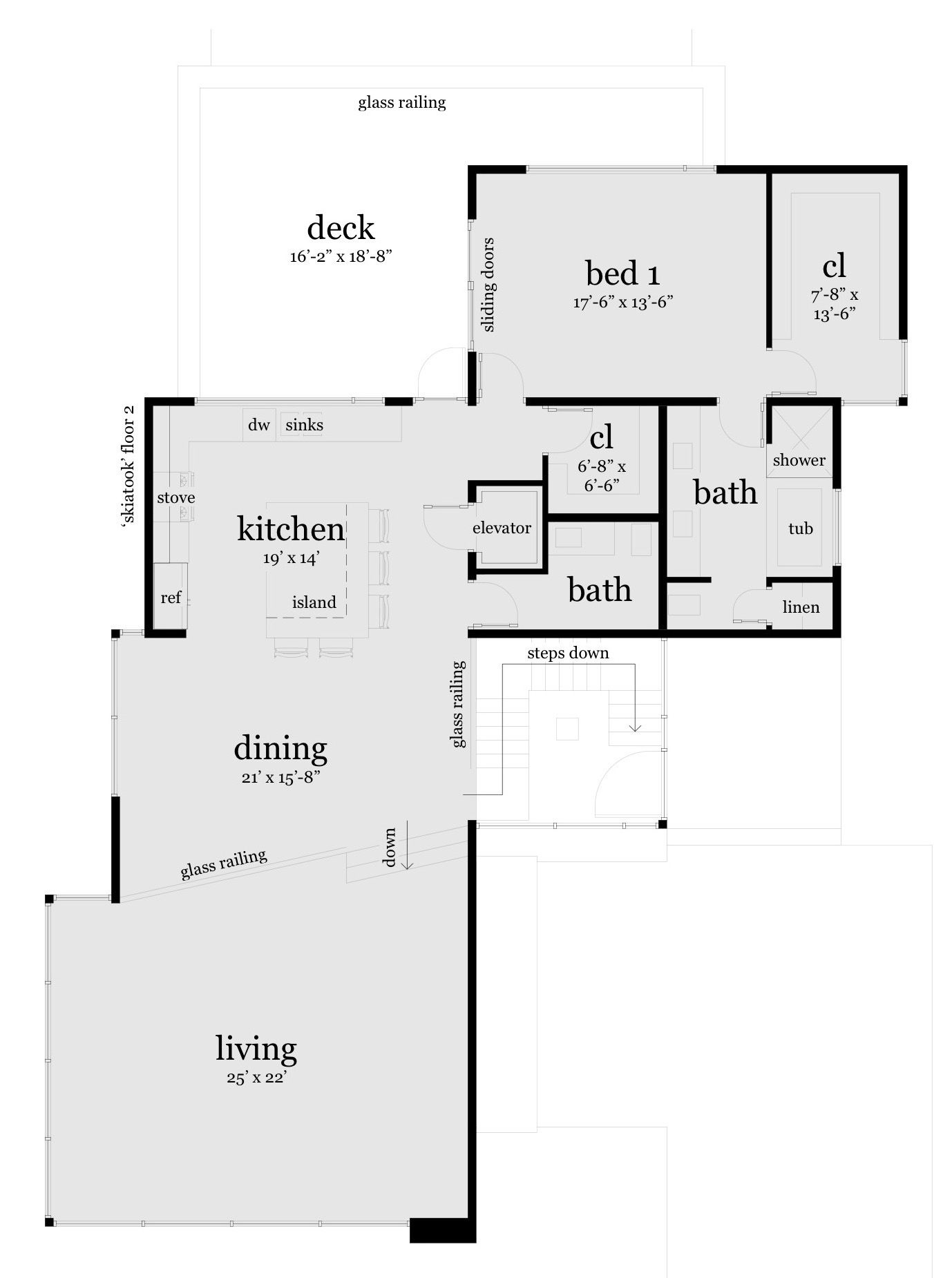 Floor 2. Skiatook by Tyree House Plans.