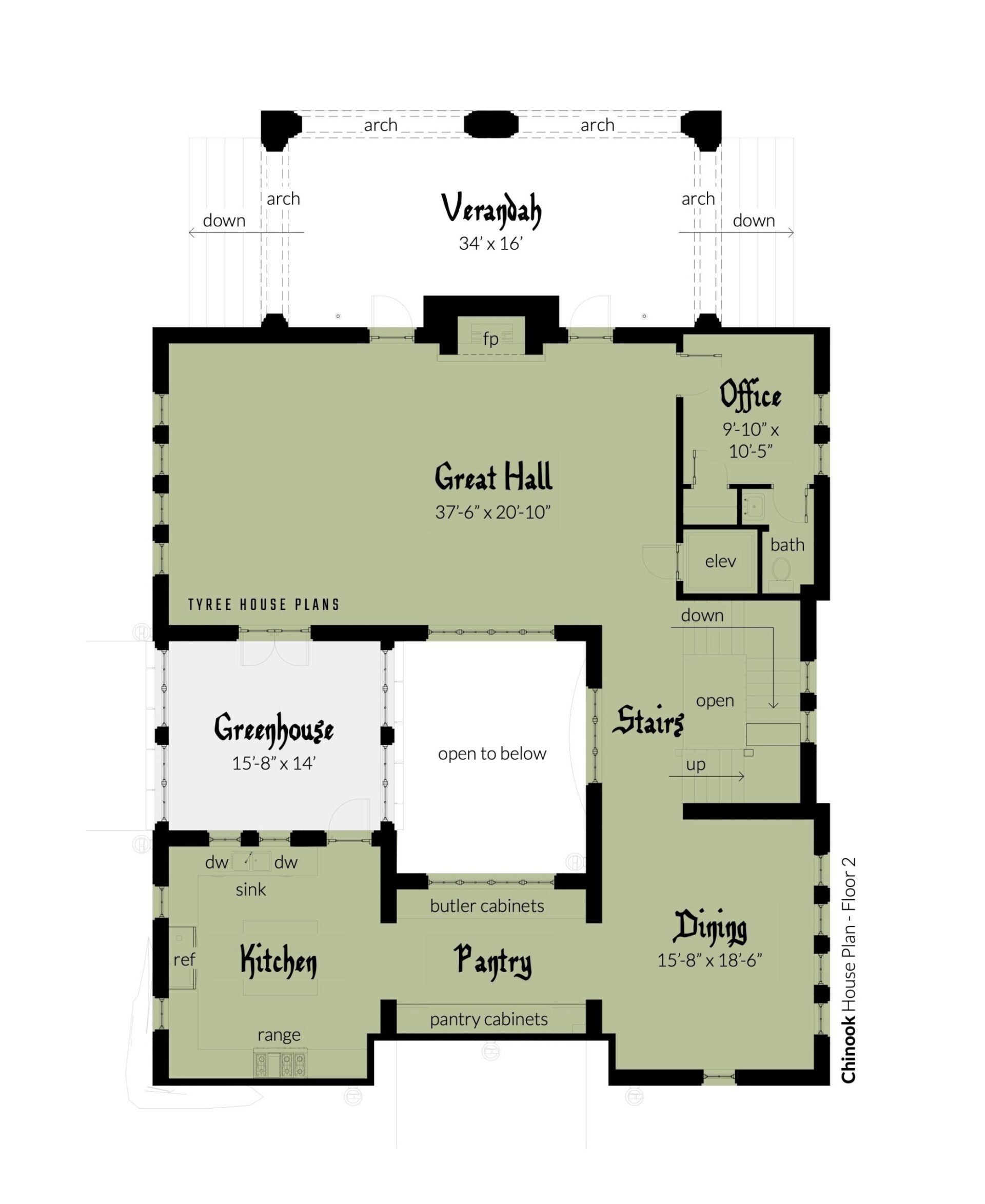 Floor 2 - Chinook Castle Plan