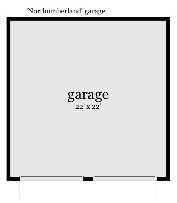 Garage. Northumberland by Tyree House Plans