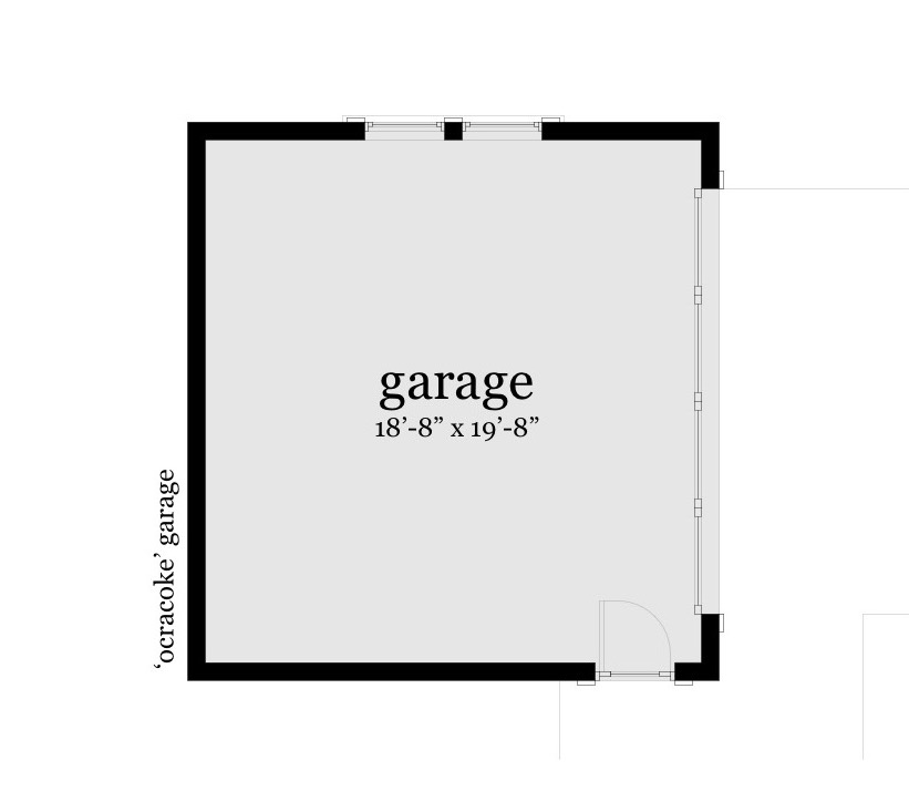 Garage - Ocracoke House Plan - Tyree House Plans