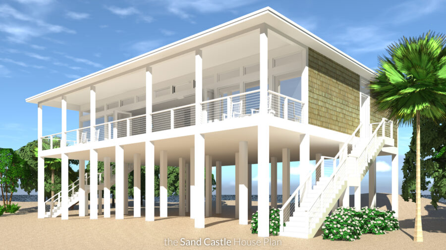 Modern Beach Duplex Tyree House Plans