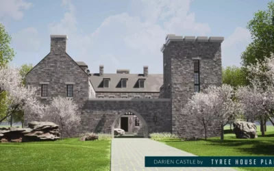 Darien Castle. Five Bed Luxurious Castle House Plan.