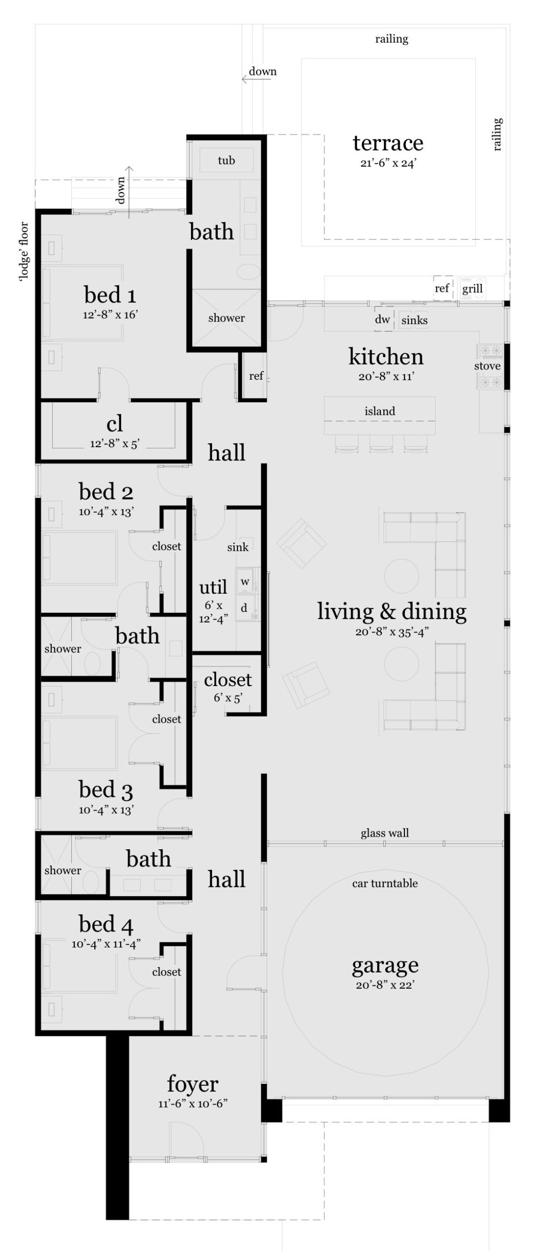 Lodge House Plan - Tyree House Plans