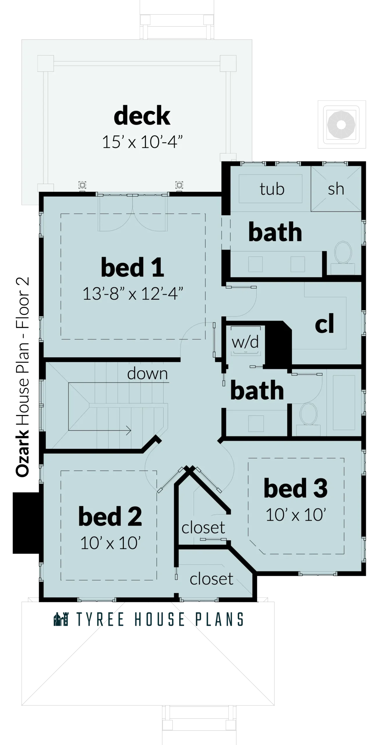 Floor 2 - Ozark by Tyree House Plans