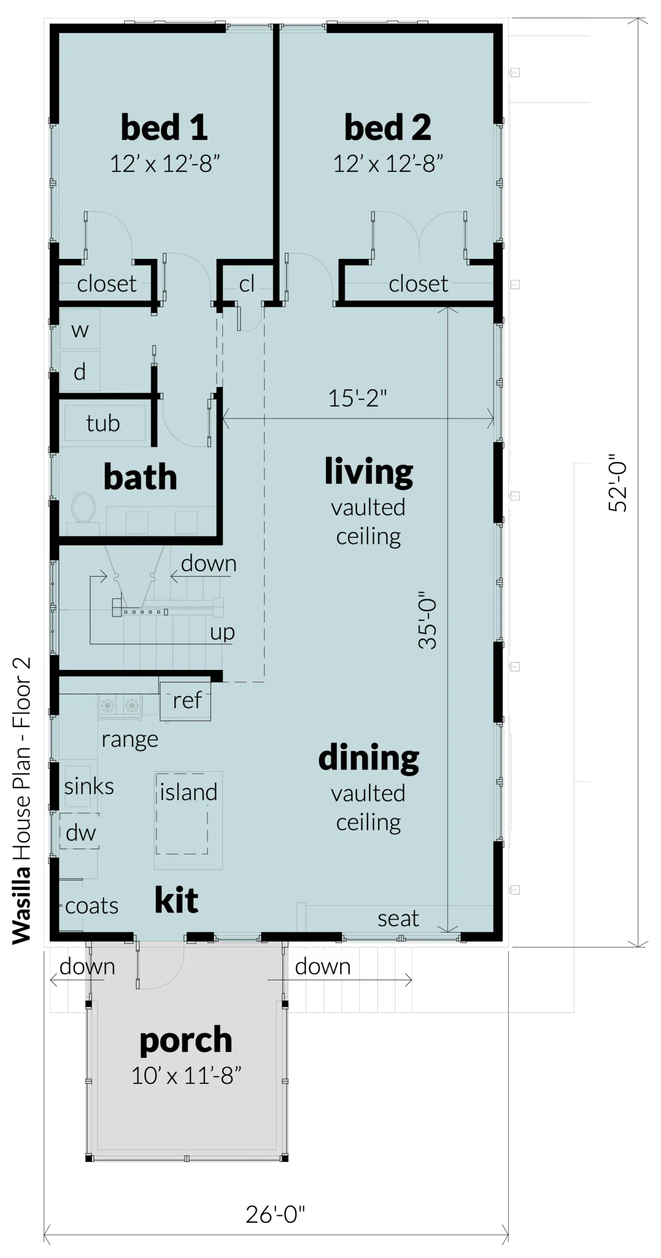 Floor 2 - Wasilla by Tyree House Plans