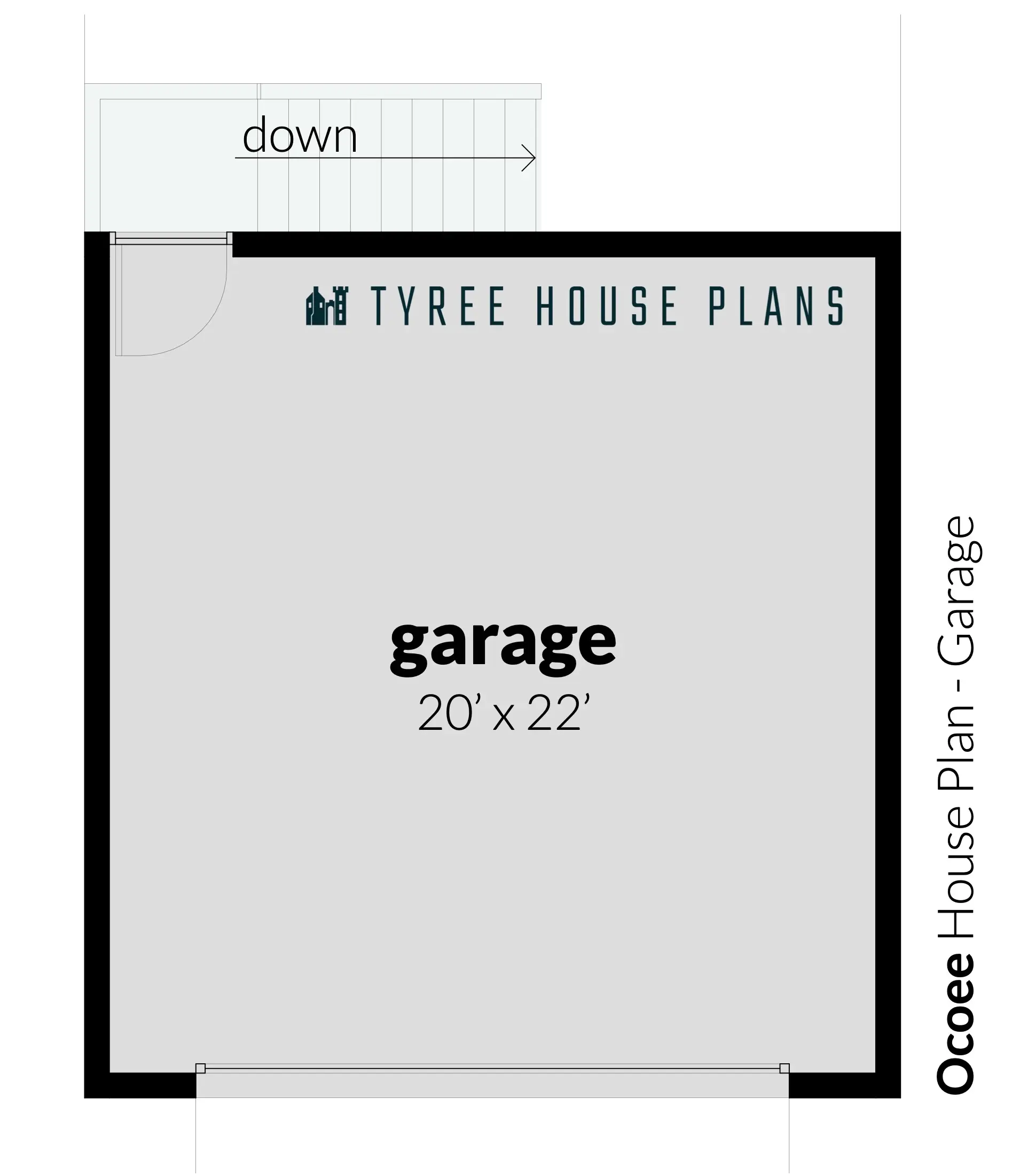 Garage - Ocoee by Tyree House Plans