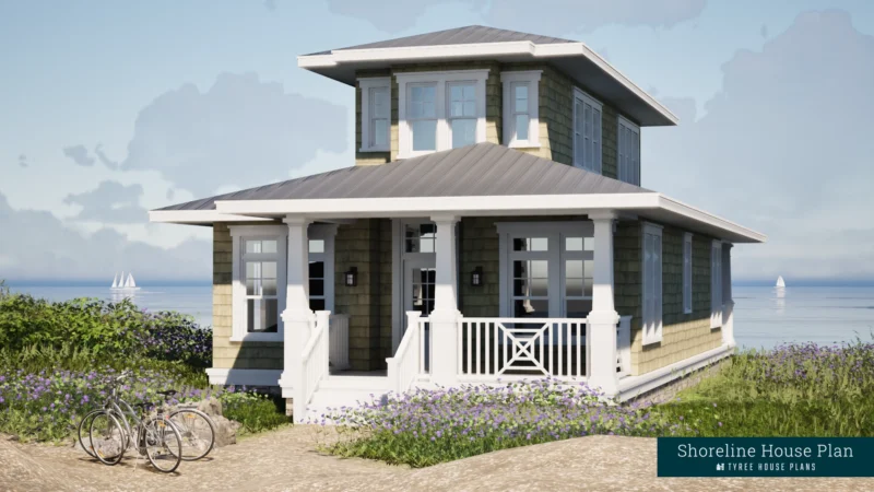 Front - Shoreline by Tyree House Plans