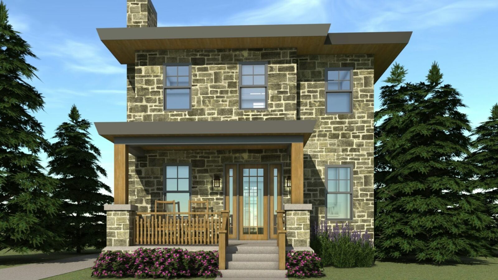 Front view. Ozark by Tyree House Plans.