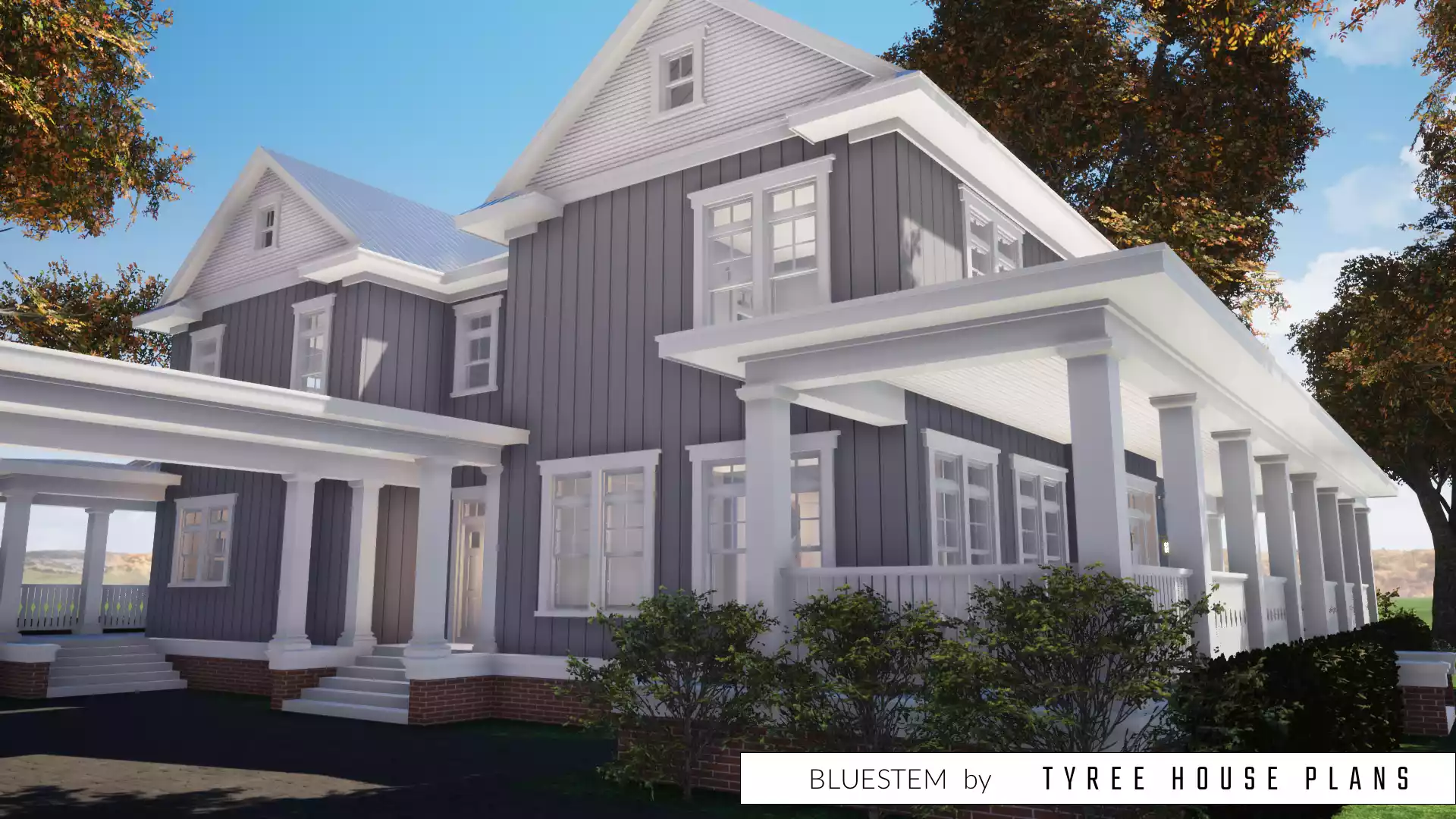 Bluestem 5 Bedroom 5 Bath Farmhouse Plan By Tyree House Plans 