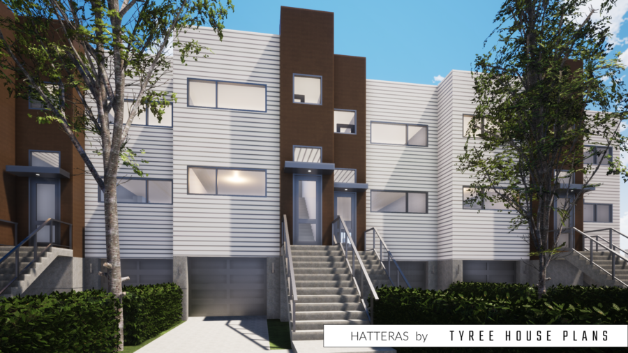 Hatteras Multi-Family House Plan by Tyree House Plans
