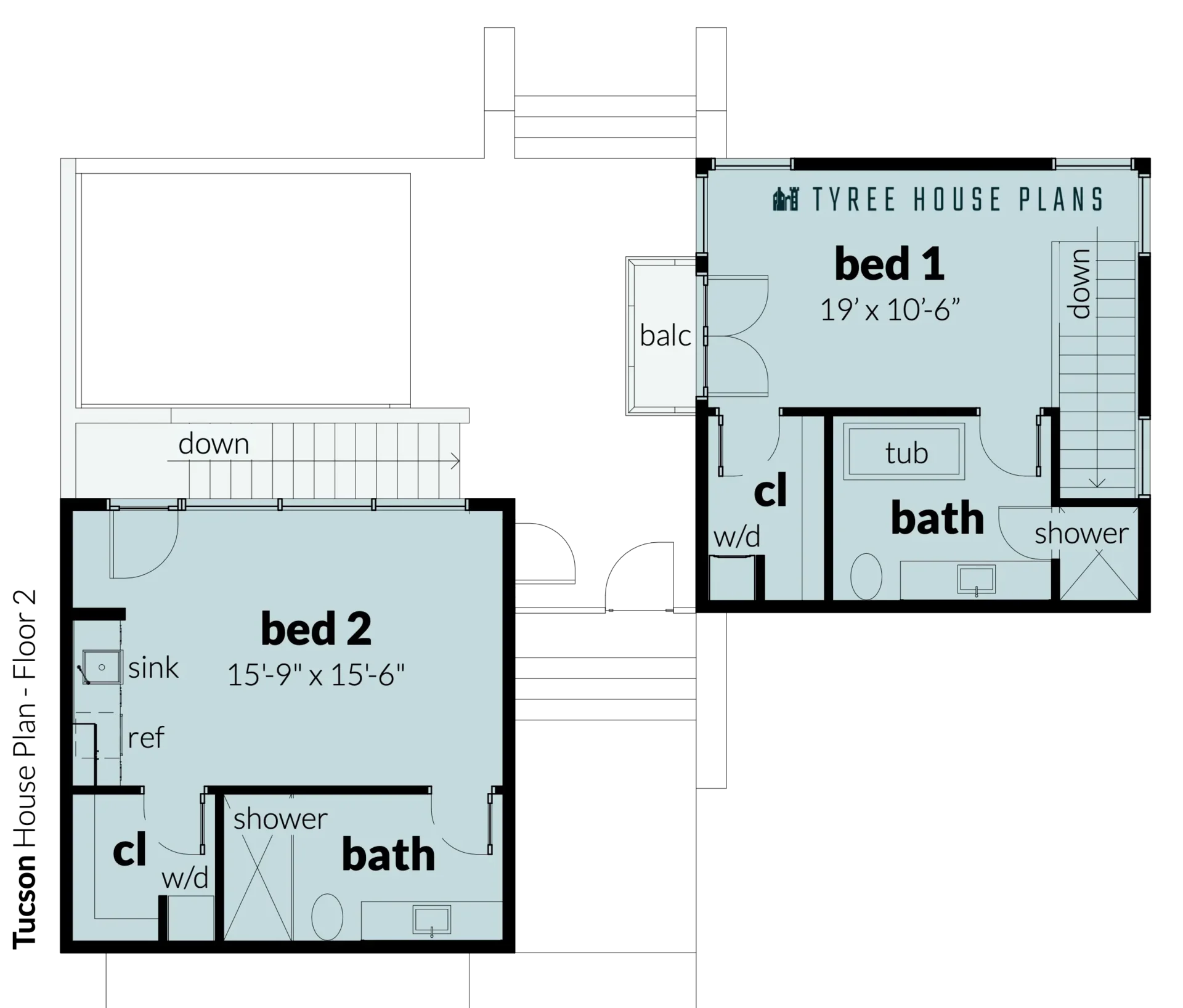 Floor 2 - Tucson by Tyree House Plans