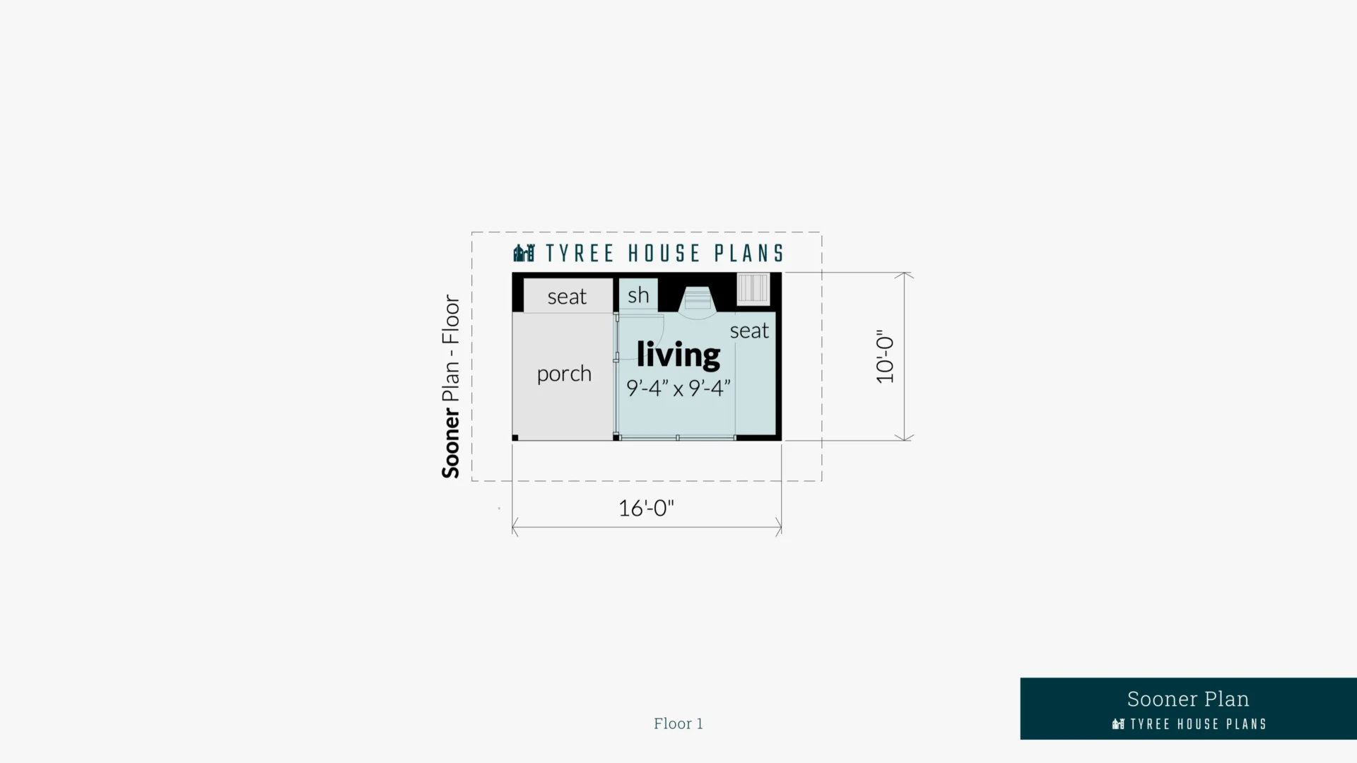 Sooner Plan Floor Artwork by Tyree House Plans