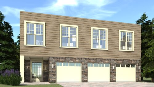 Front view. Kennesaw by Tyree House Plans.