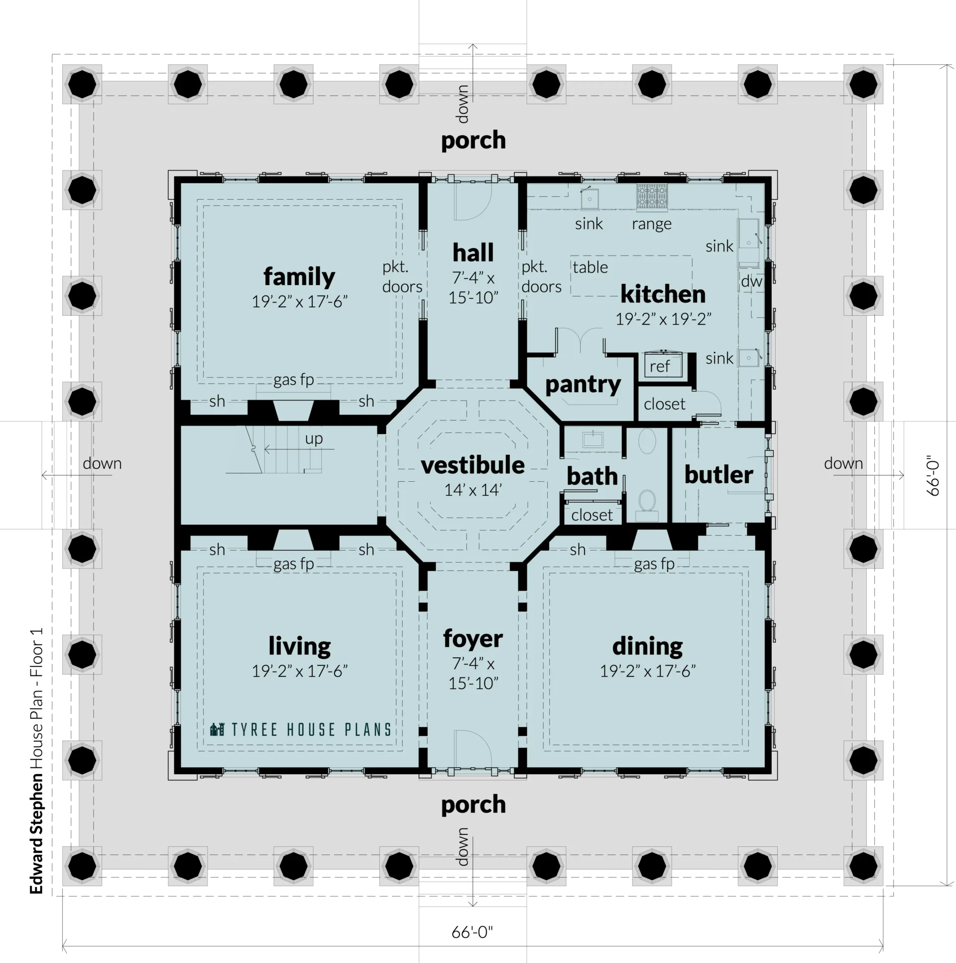 Floor 1 - Edward Stephen by Tyree House Plans