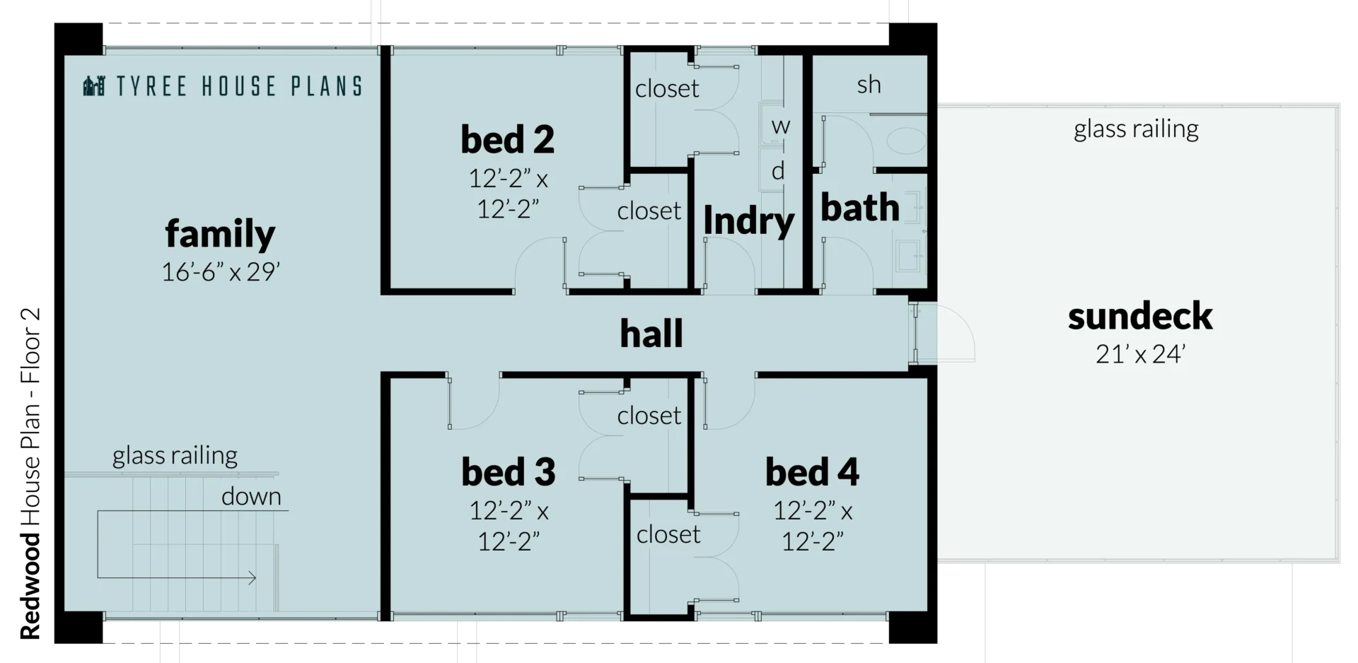 Floor 2 - Redwood by Tyree House Plans