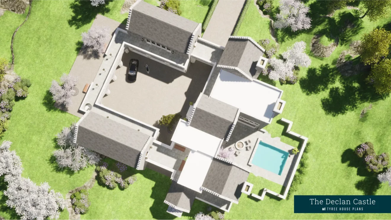View from Above. Declan Castle by Tyree House Plans.