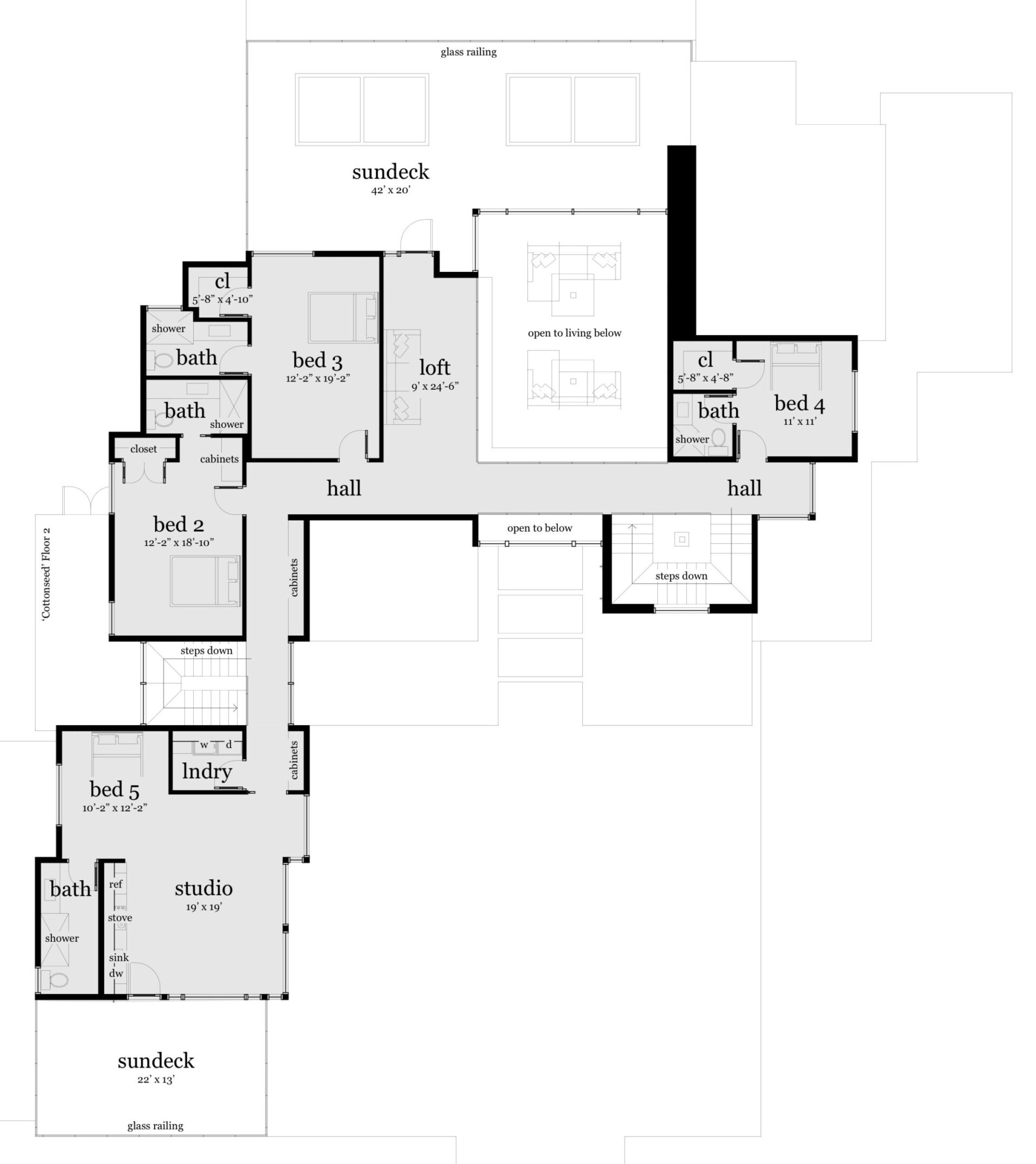 Floor 2 - Cottonseed House Plan - Tyree House Plans