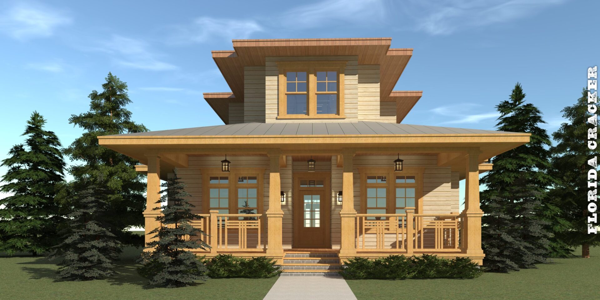 4 Bedroom Craftsman Home With Big Porches Tyree House Plans 