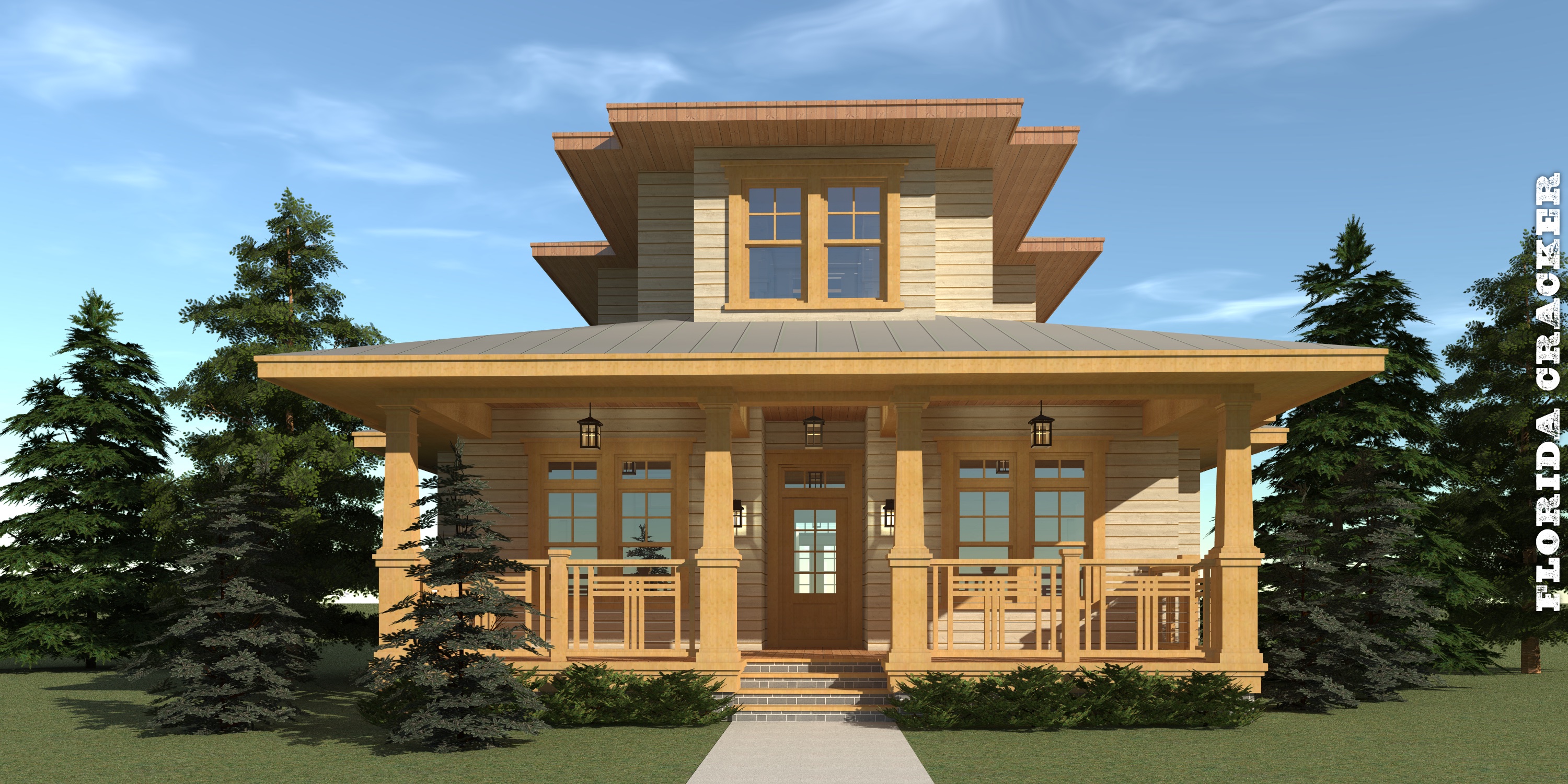  Florida  Cracker  House  Plan  by Tyree House  Plans 