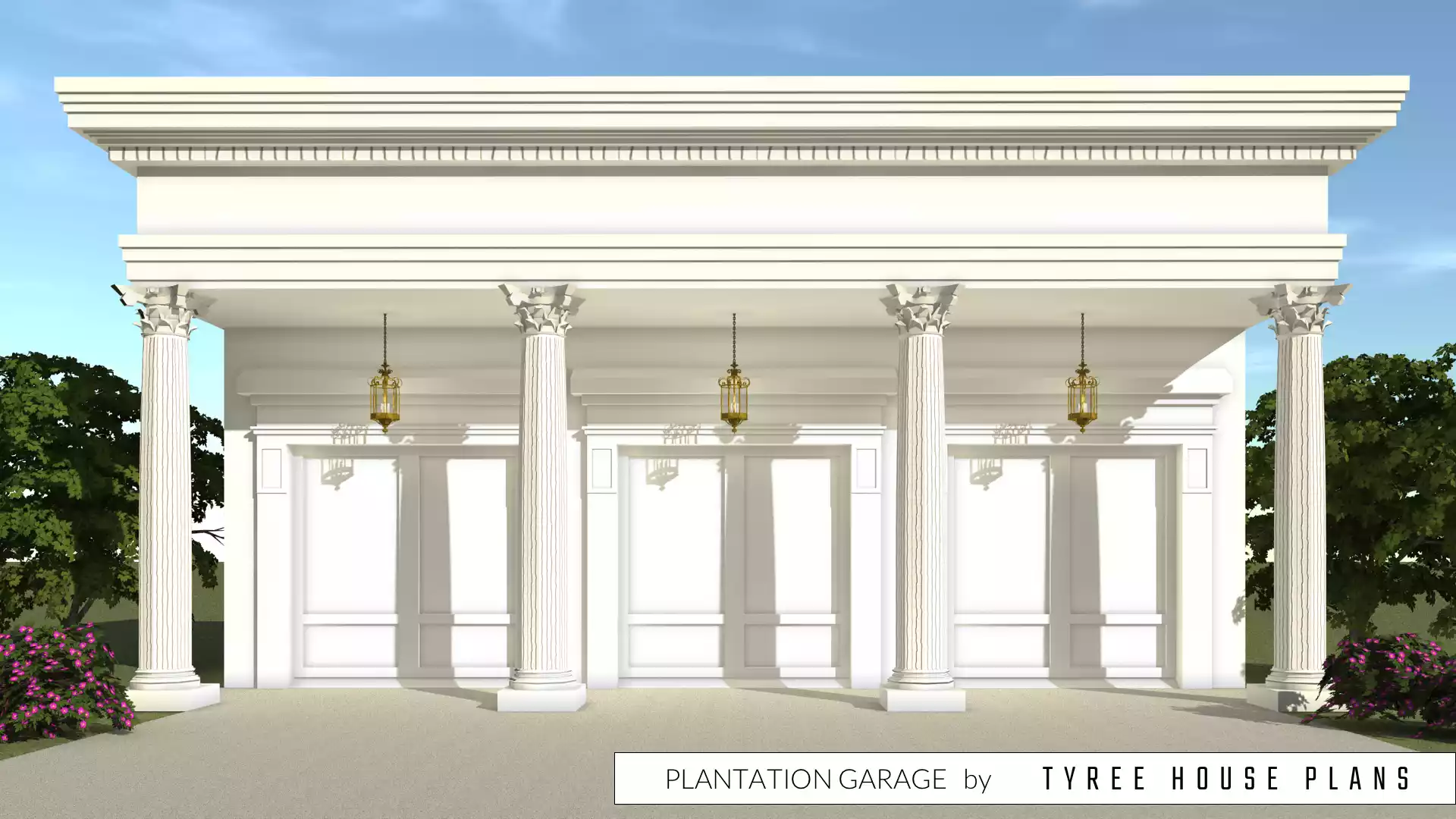 Plantation Garage by Tyree House Plans.